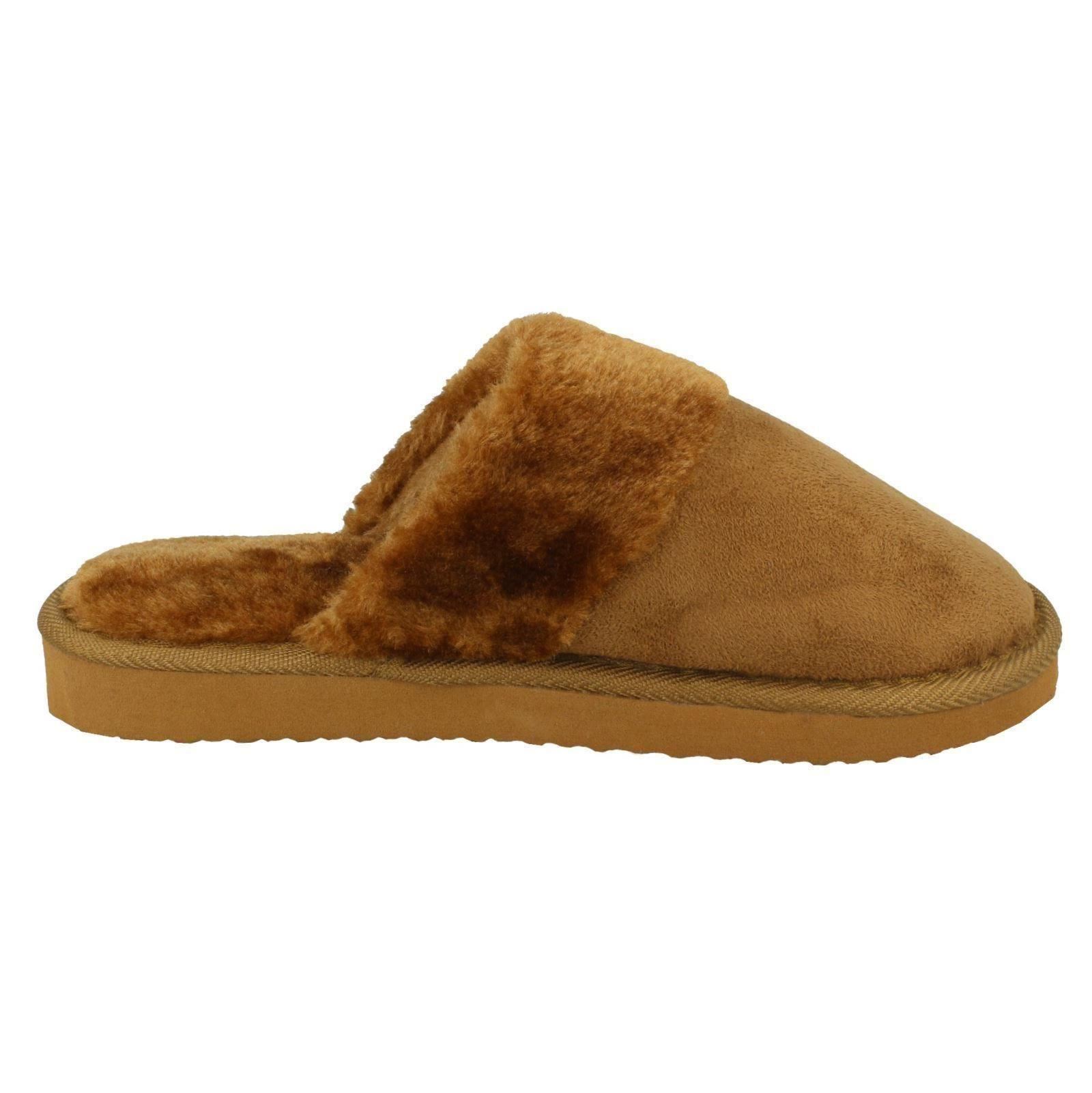 Ladies Spot On Mule Slippers - Picture 5 of 19