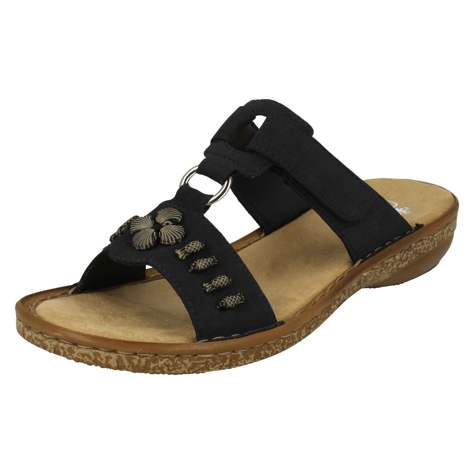 Womens Rieker Open Toe Sandals '62891' | eBay