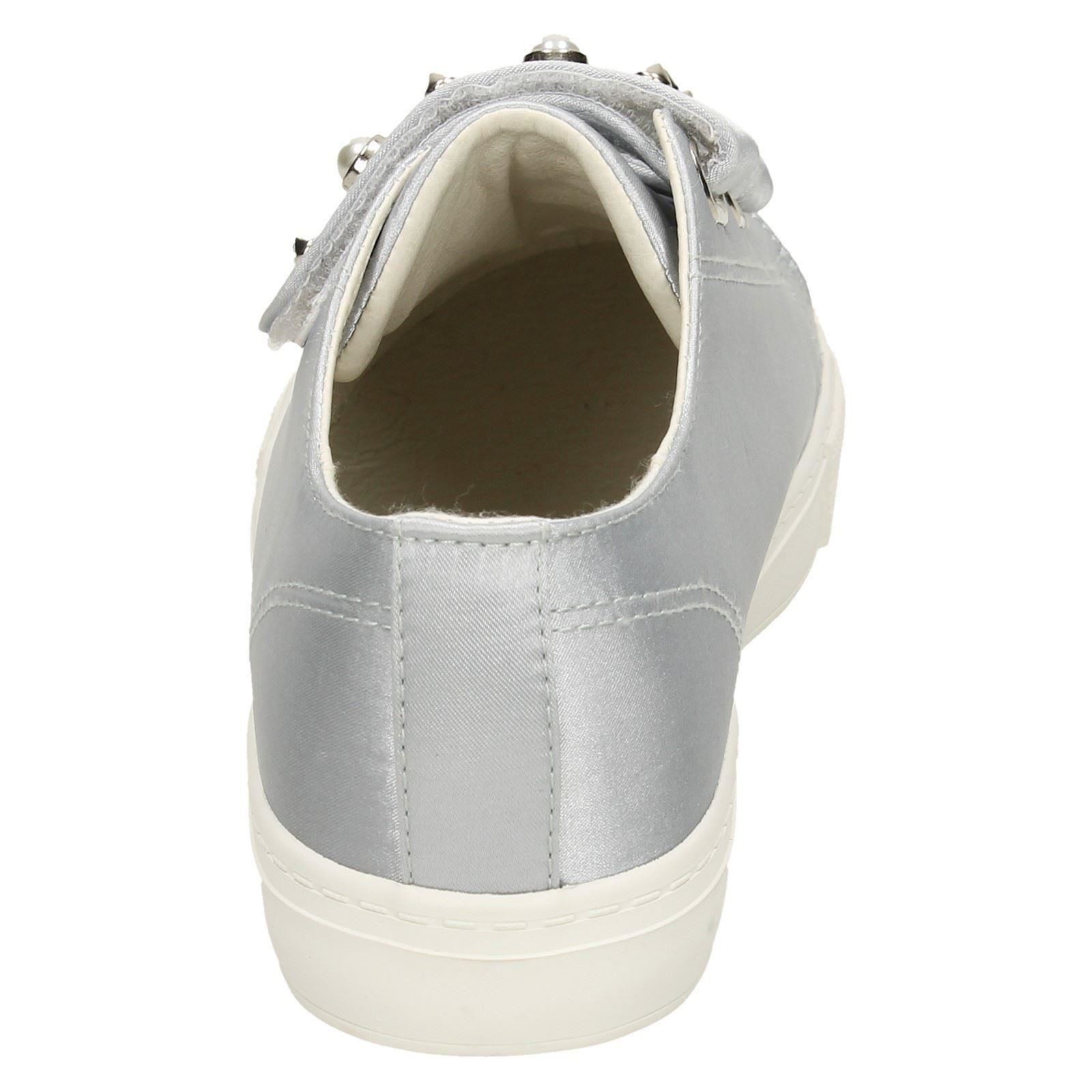 Ladies Spot On Pearl - Strap Trainers F8R0359 - Picture 18 of 28