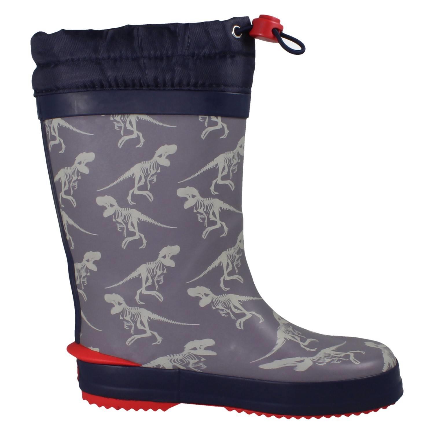 Childrens Clarks Creature Detailed Toggle Top Wellington Boots 'Tarri Race' - Picture 34 of 54
