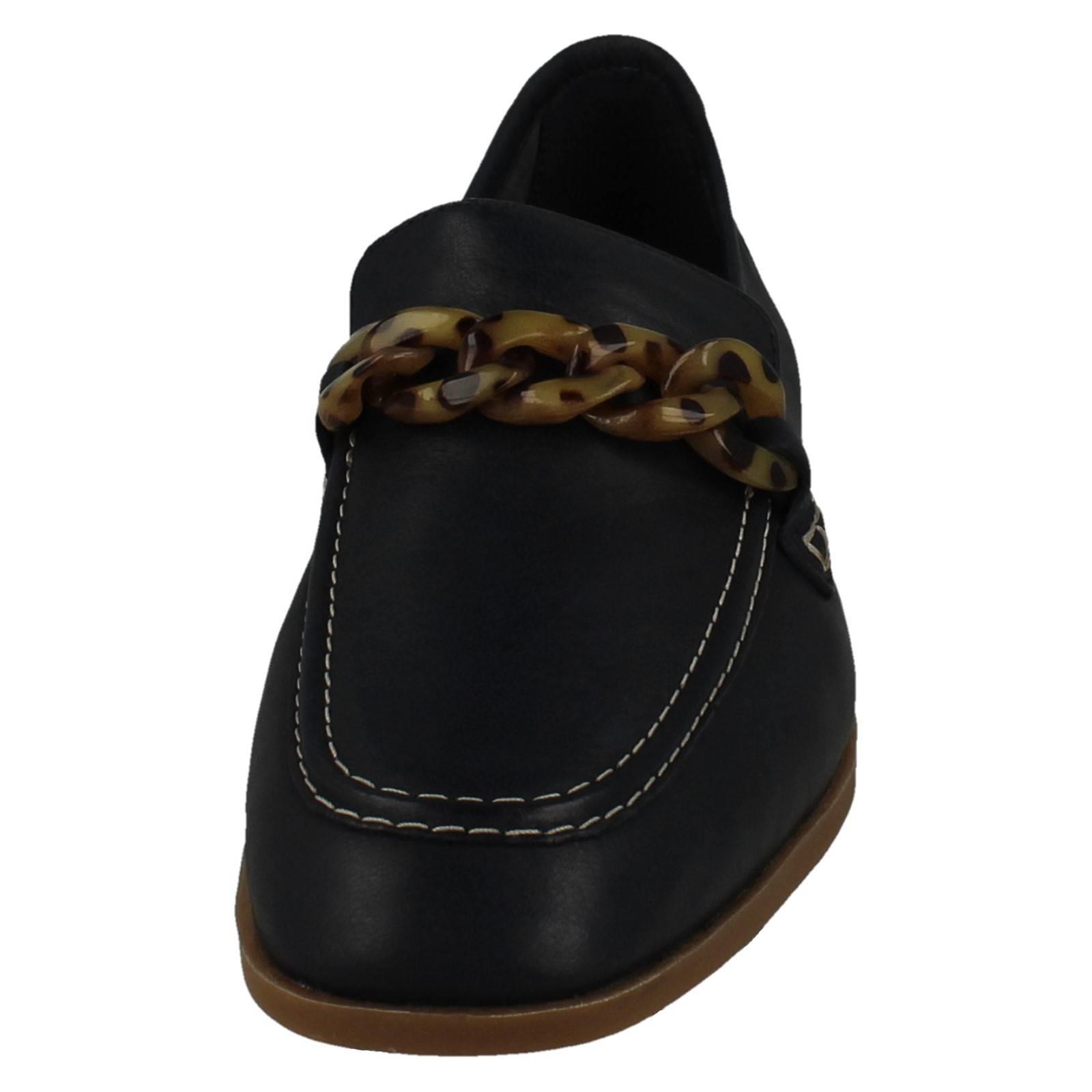 Mujer Clarks Cuero Suave Punta Cuadrada Mocasines Estilo Smart Zapatos: Sarafyna - Picture 27 of 55