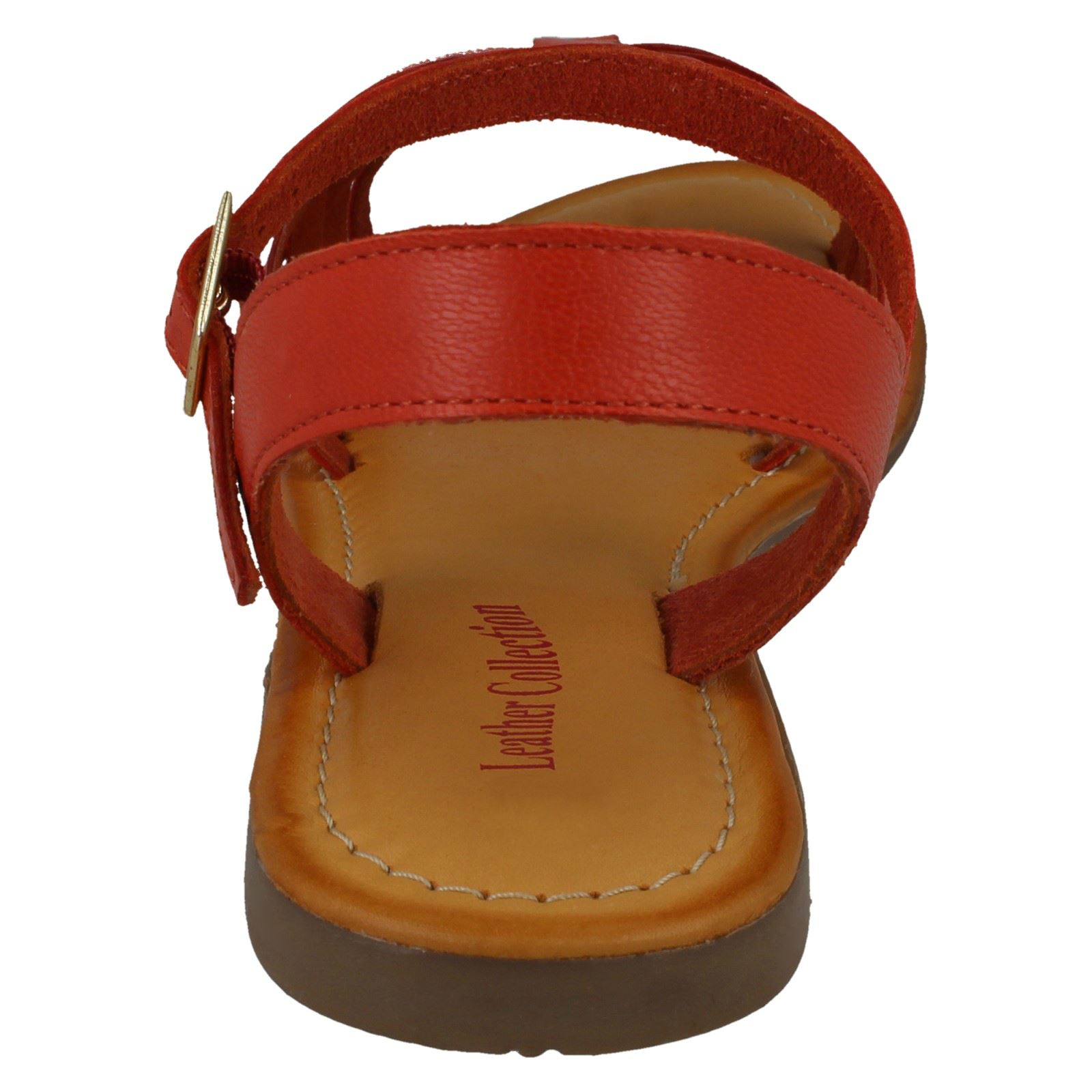 Ladies Leather Collection Casual Strappy Sandals F0R0200 - Picture 23 of 28