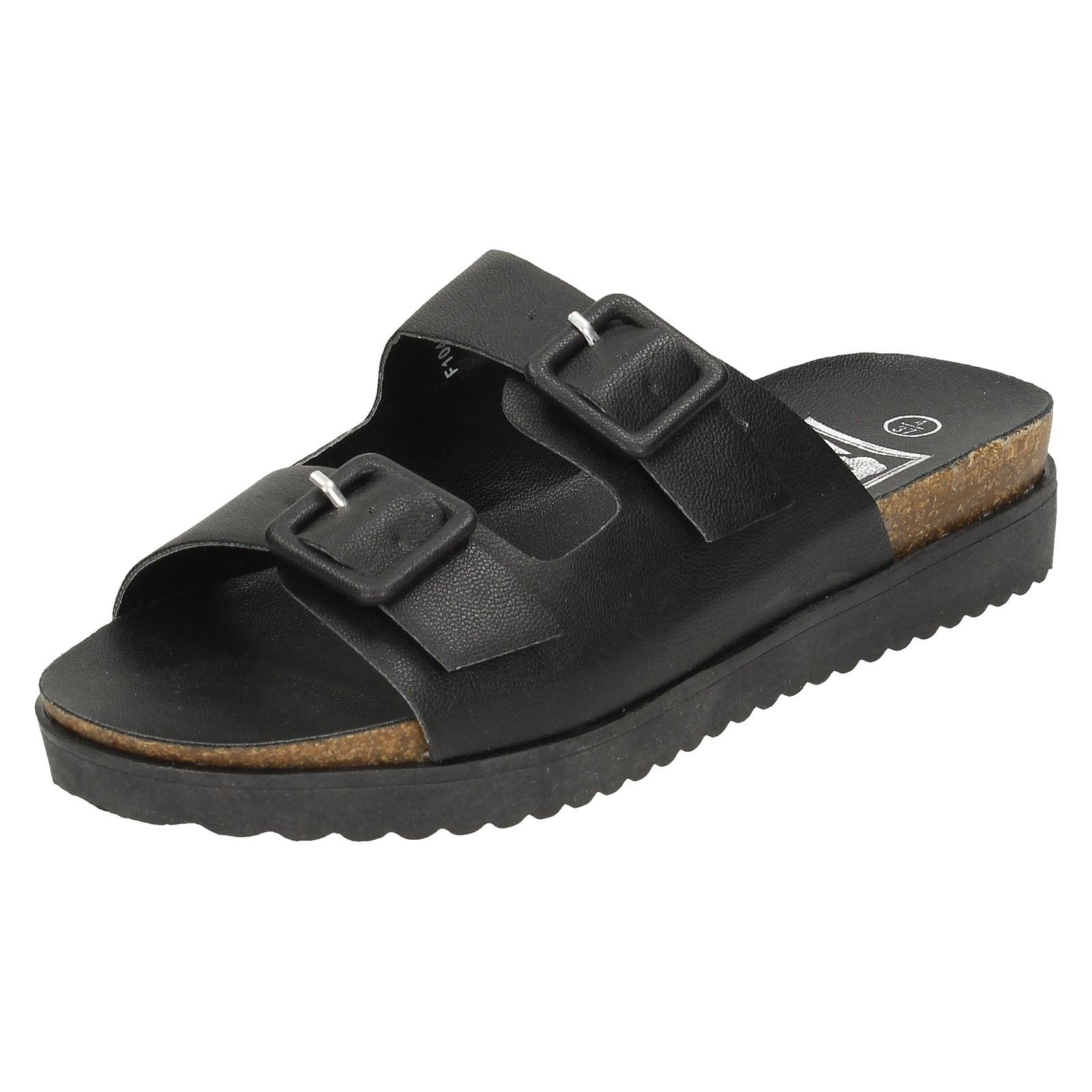 Ladies Down To Earth Flat Casual 'Sandals' - Picture 2 of 19