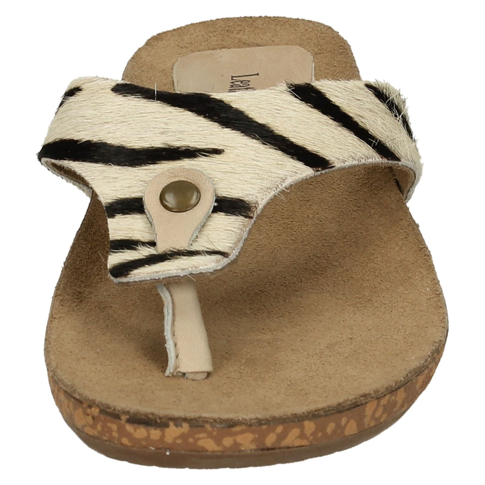 Ladies Leather Collection Casual Toe - Post Sandals - Picture 9 of 37