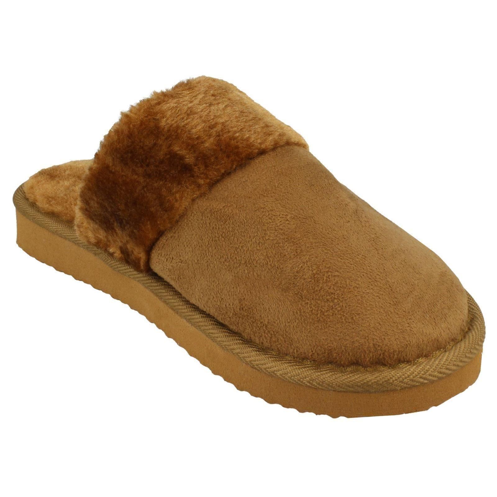Ladies Spot On Mule Slippers - Picture 8 of 19