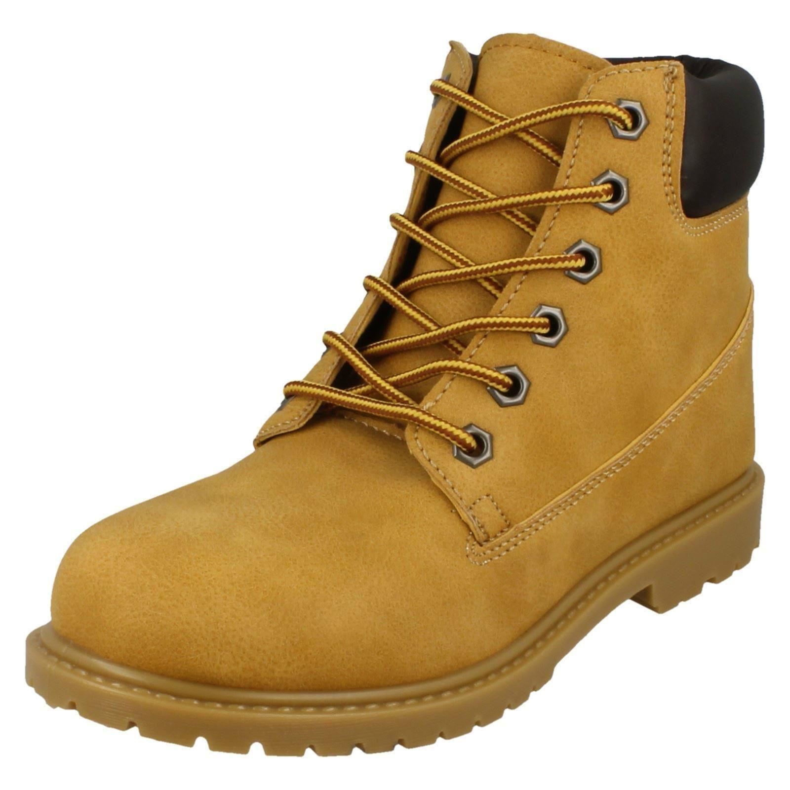 F50874 LADIES MID HEEL MILITARY CASUAL COMBAT LACE UP ANKLE BOOTS SPOT ON SIZE