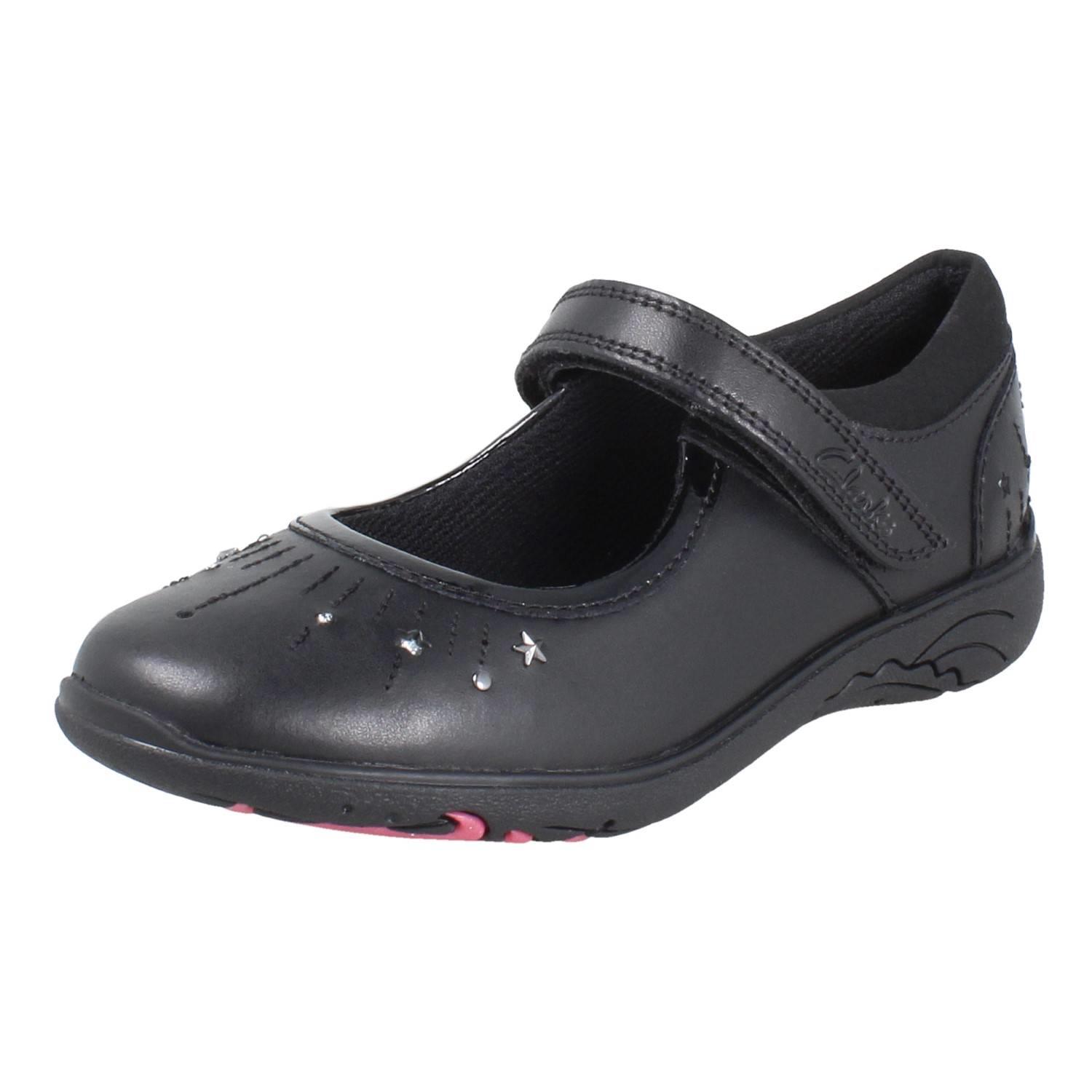 Girls Clarks Playprints Sea-Unicorn Leather Mary Jane School Shoes *Relda Wish* - Picture 2 of 19