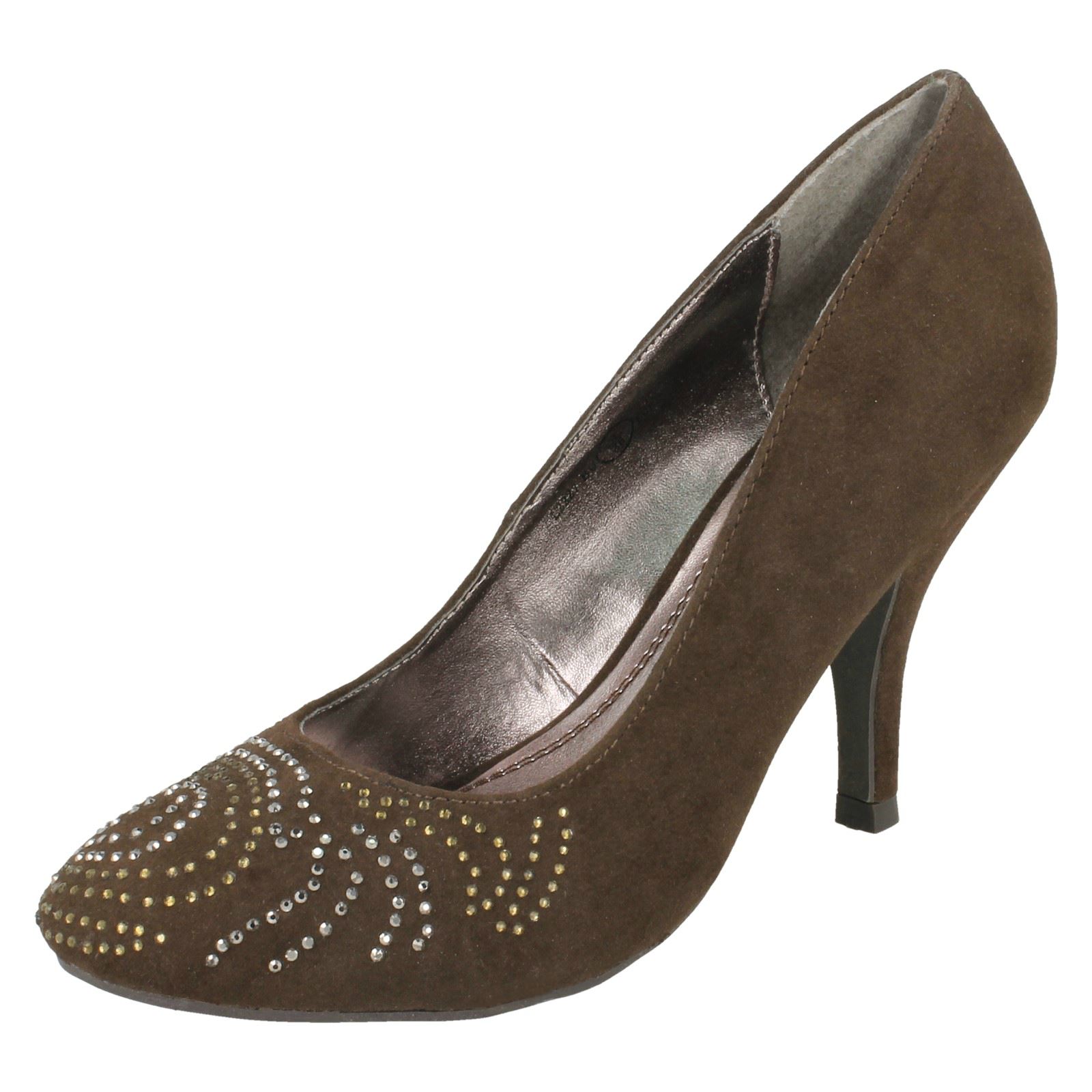 Zapatos de corte para dama Anne Michelle con patrón de diamante - Imagen 10 de 36