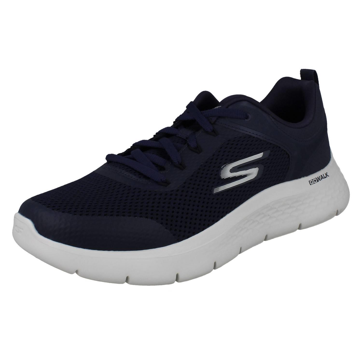 Uomo Skechers Air Cooled Lavabili per Vegani Pizzo Scarpe Ginnastica Independent - Picture 2 of 10