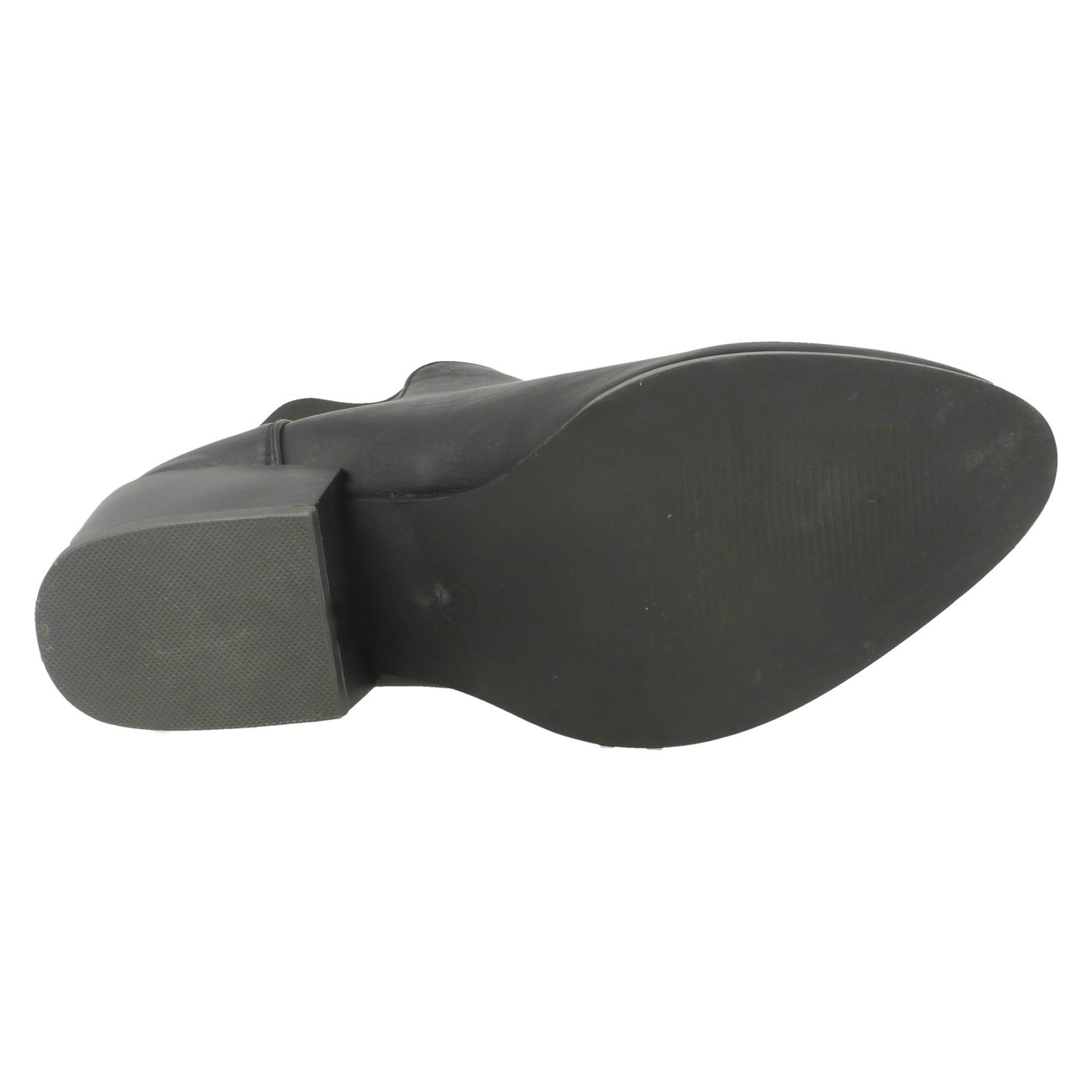 Ladies Spot On F5R0230 Heeled Ankle Boot - Picture 3 of 28