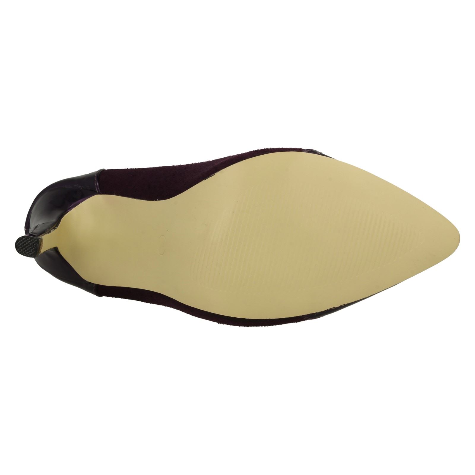 Ladies Anne Michelle Pointed Toe Cap High Heel 'Court Shoe' - Picture 19 of 19