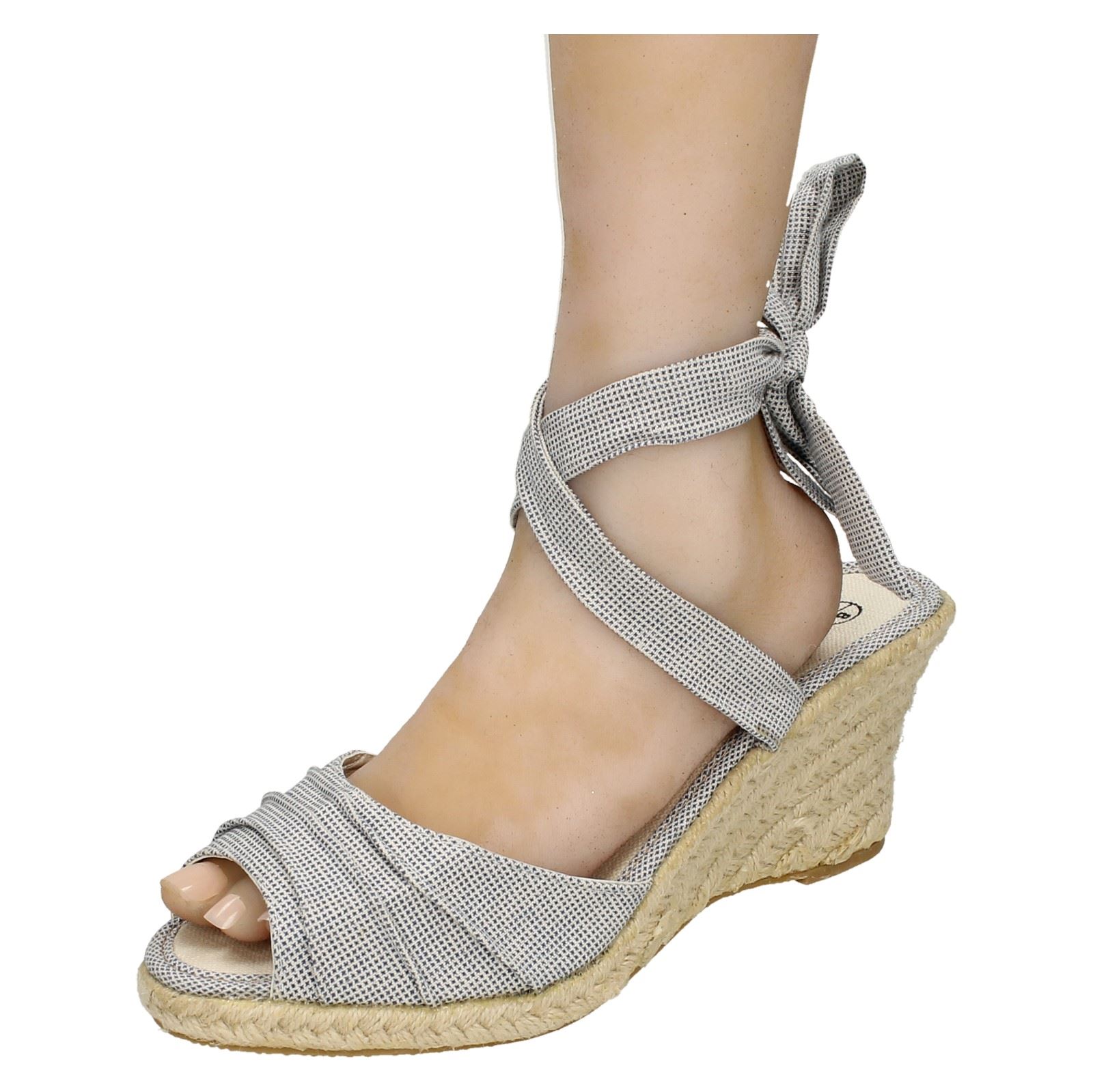 tie up espadrille wedge