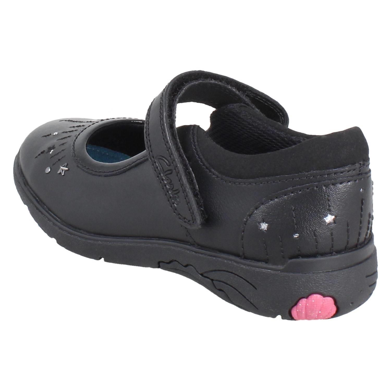 Girls Clarks Playprints Sea-Unicorn Leather Mary Jane School Shoes *Relda Wish* - Picture 4 of 19