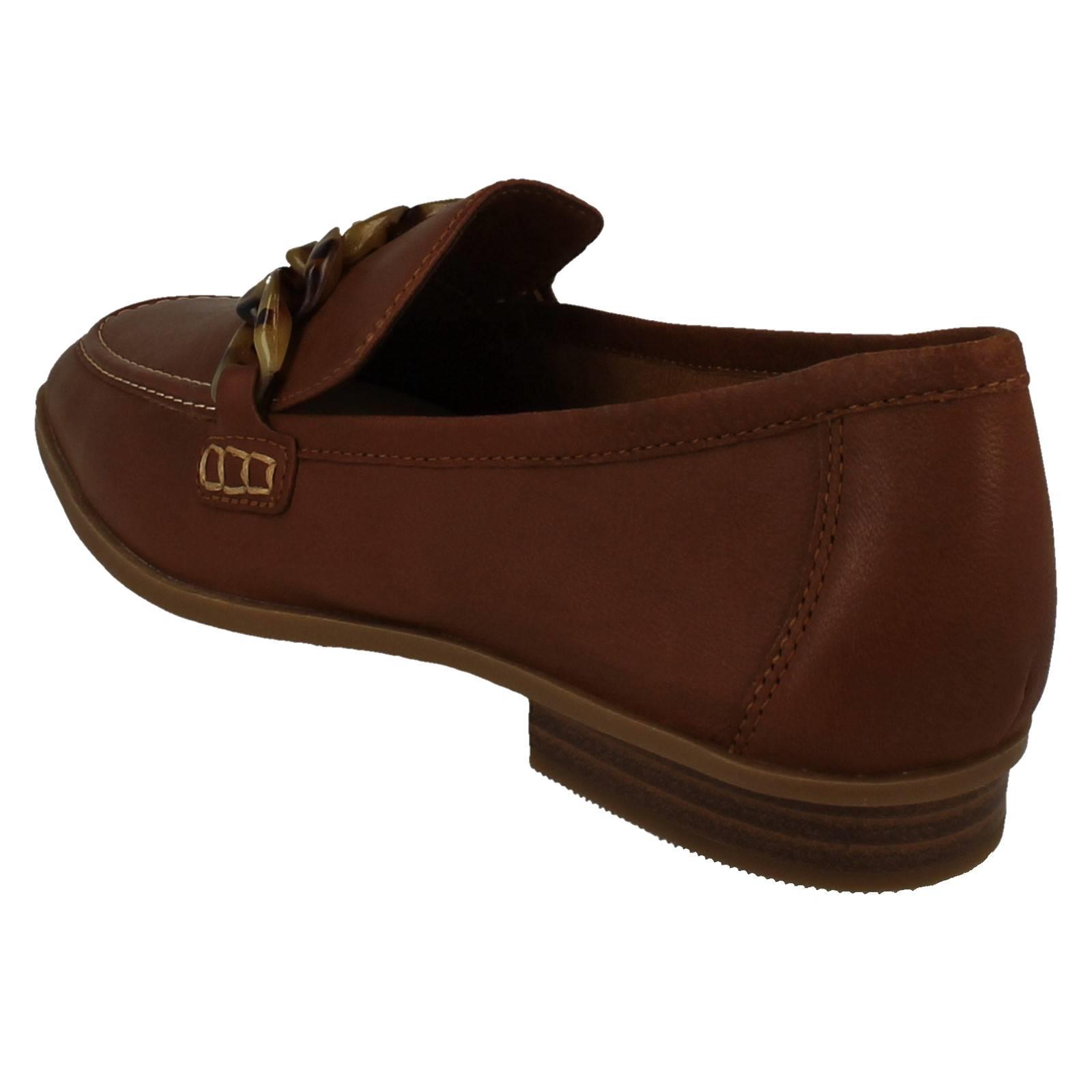 Mujer Clarks Cuero Suave Punta Cuadrada Mocasines Estilo Smart Zapatos: Sarafyna - Picture 49 of 55