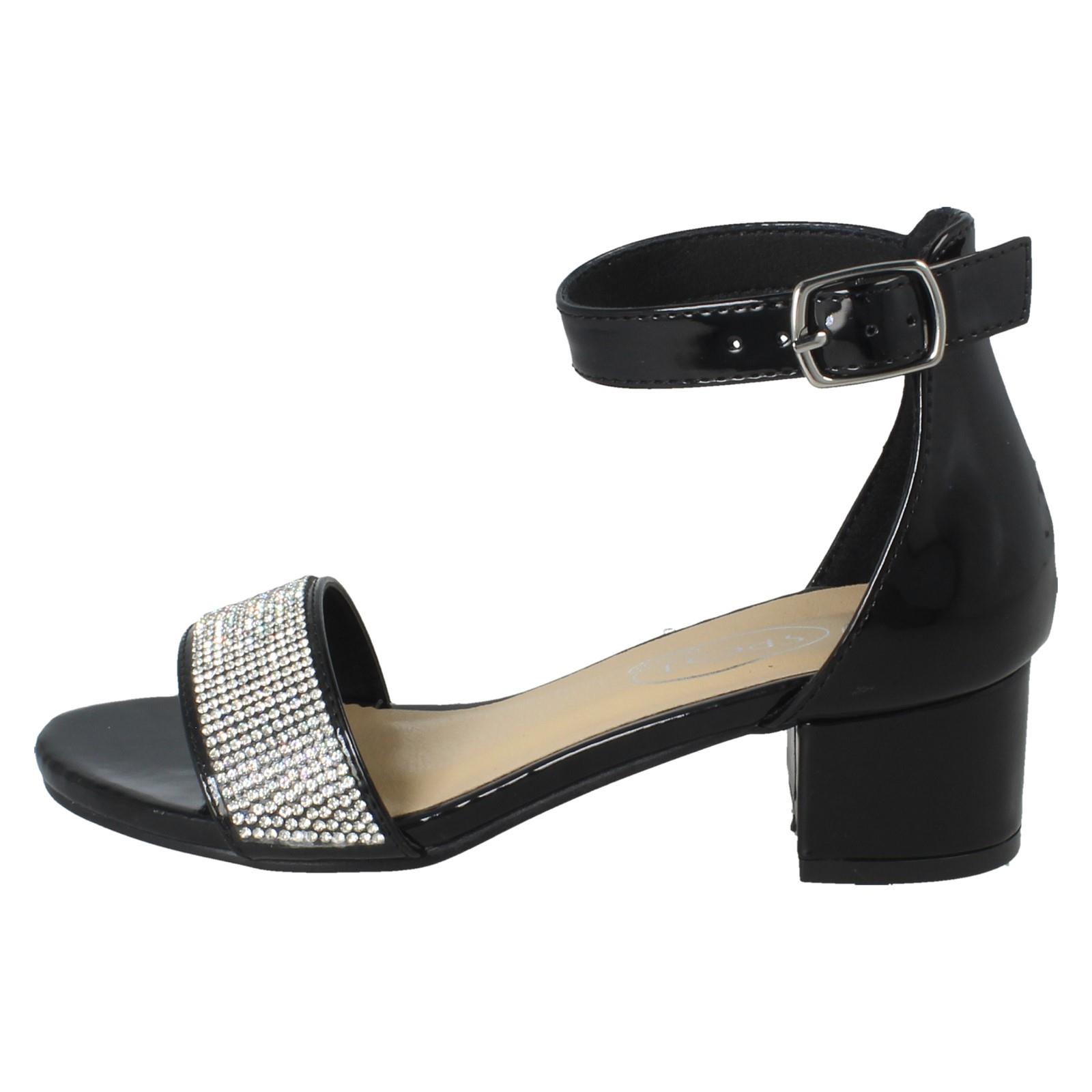 Girls Spot On Formal Heeled Sandals H1R126 - Picture 3 of 19