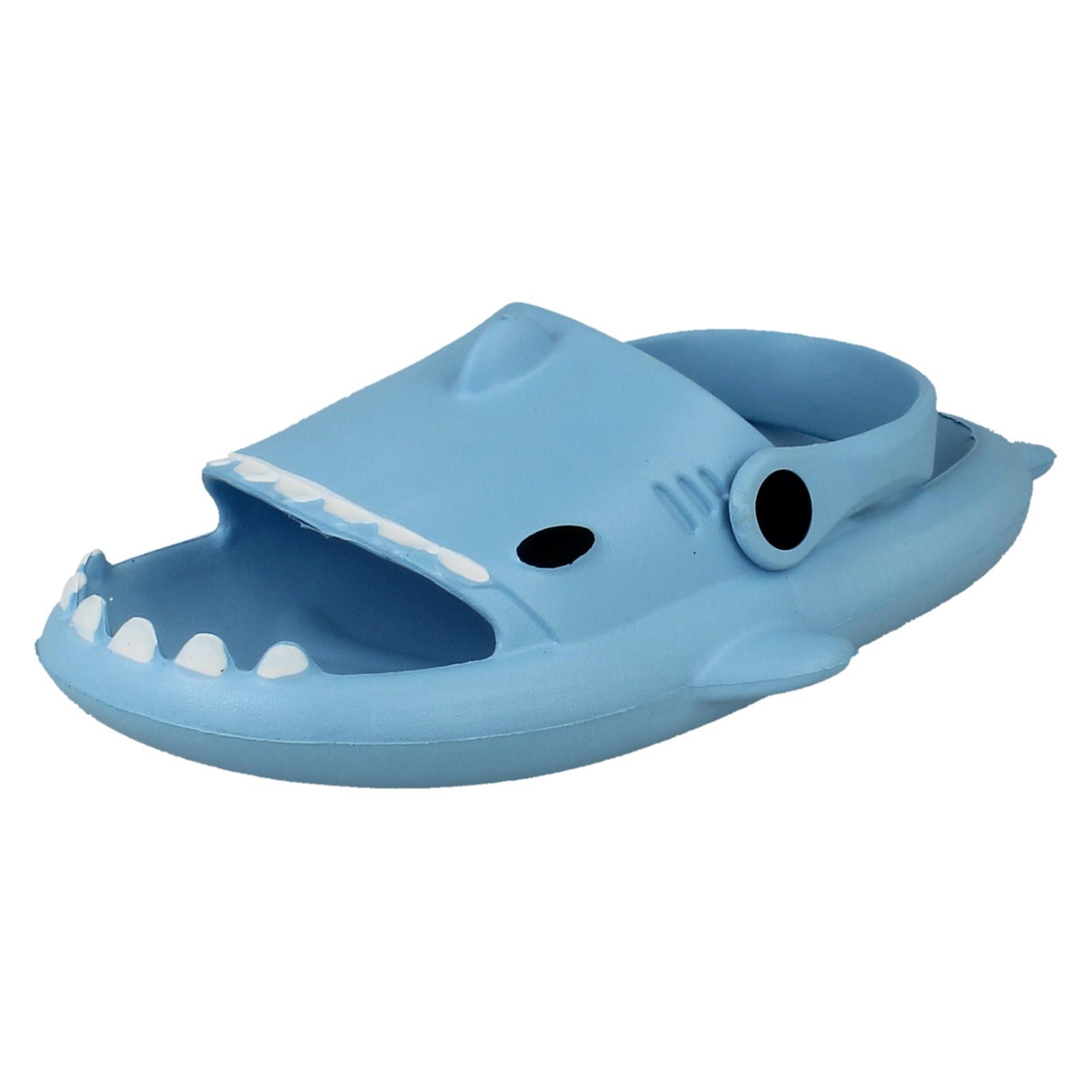 'Childrens Spot On' Cute Shark Detailed Summer Clogs - N0R076 - Picture 11 of 28