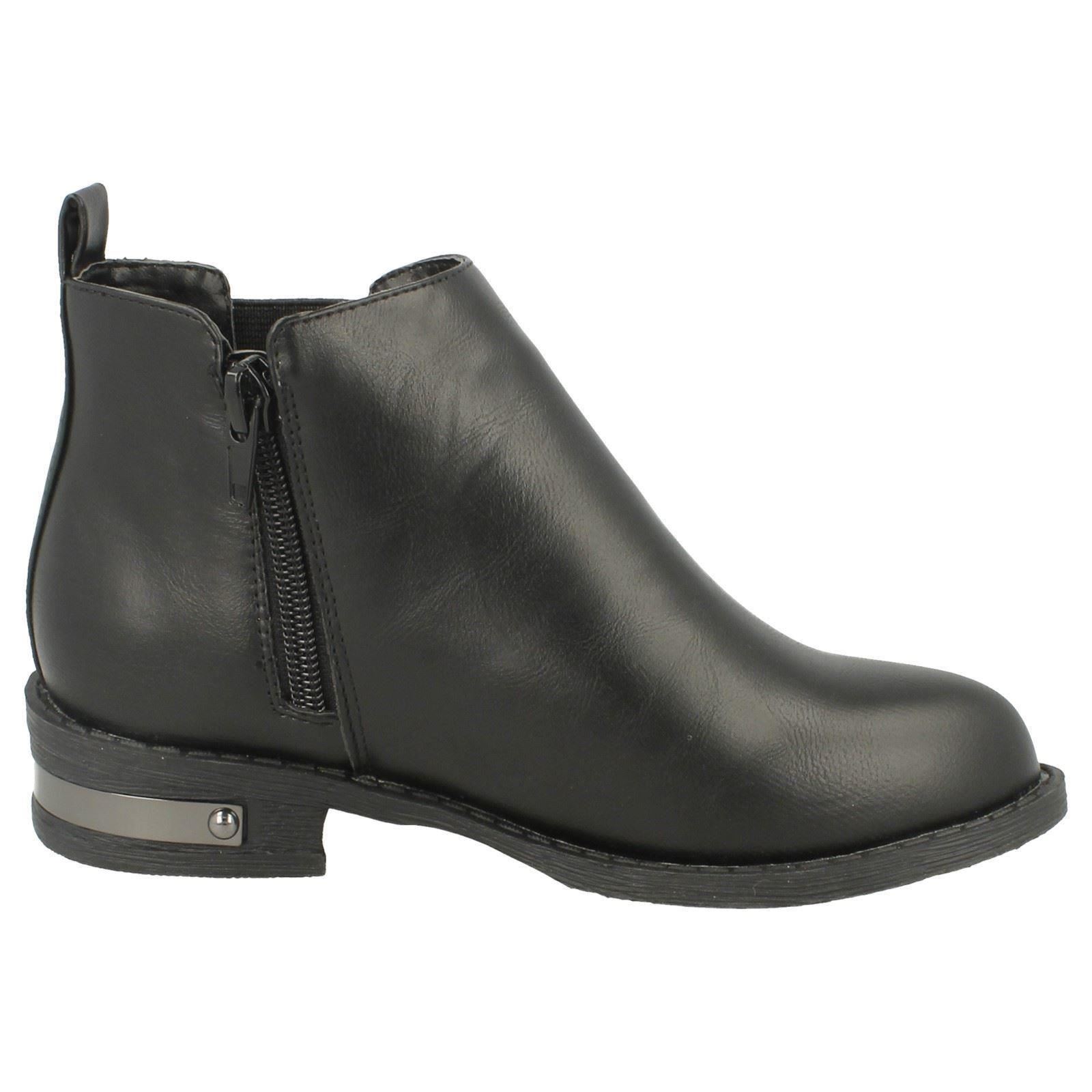 'Girls Spot On' Chelsea Style Ankle Boots - H5R038 - Picture 6 of 10