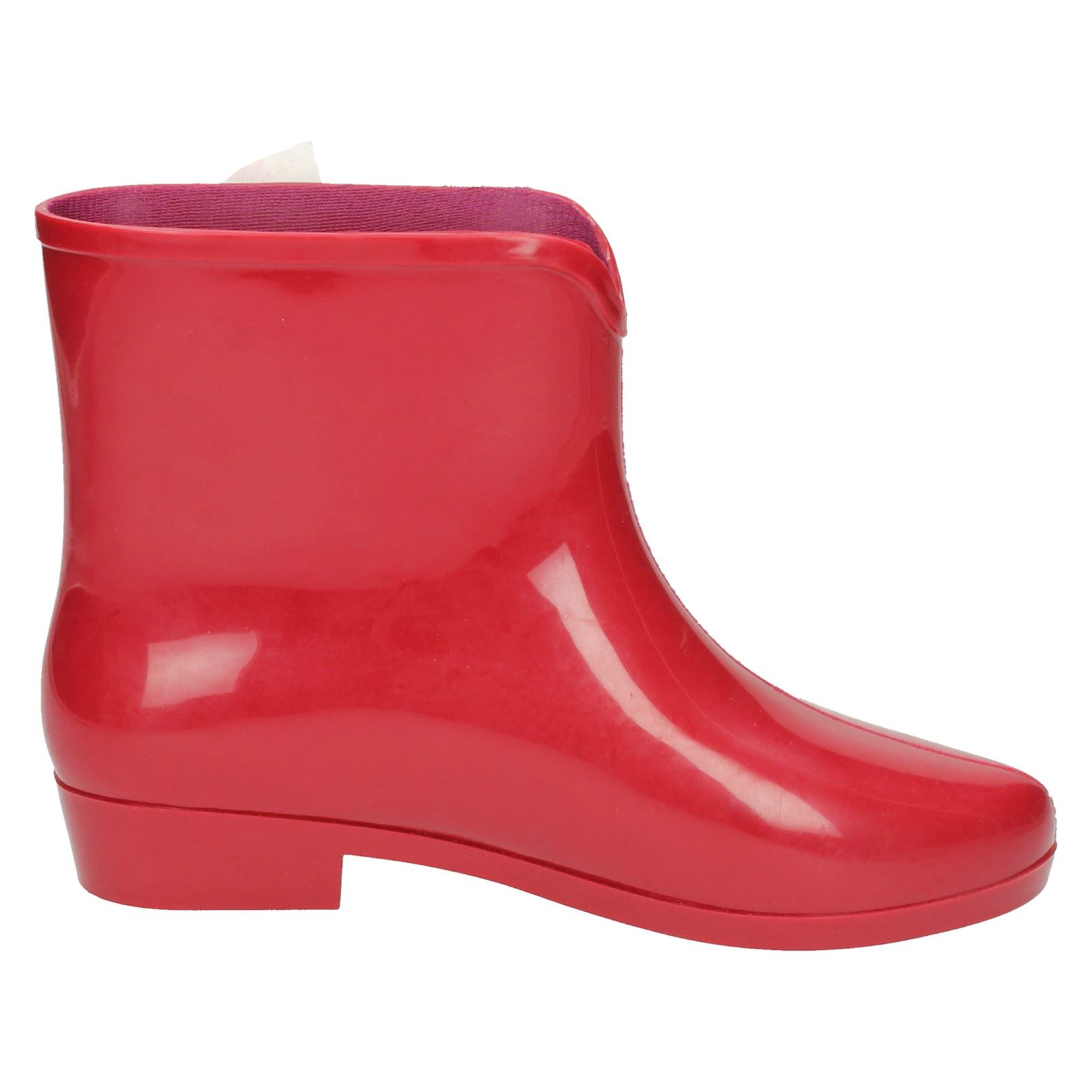 Ladies Spot On Tied Bow Detail Ankle 'Wellington Boots' - Picture 34 of 46