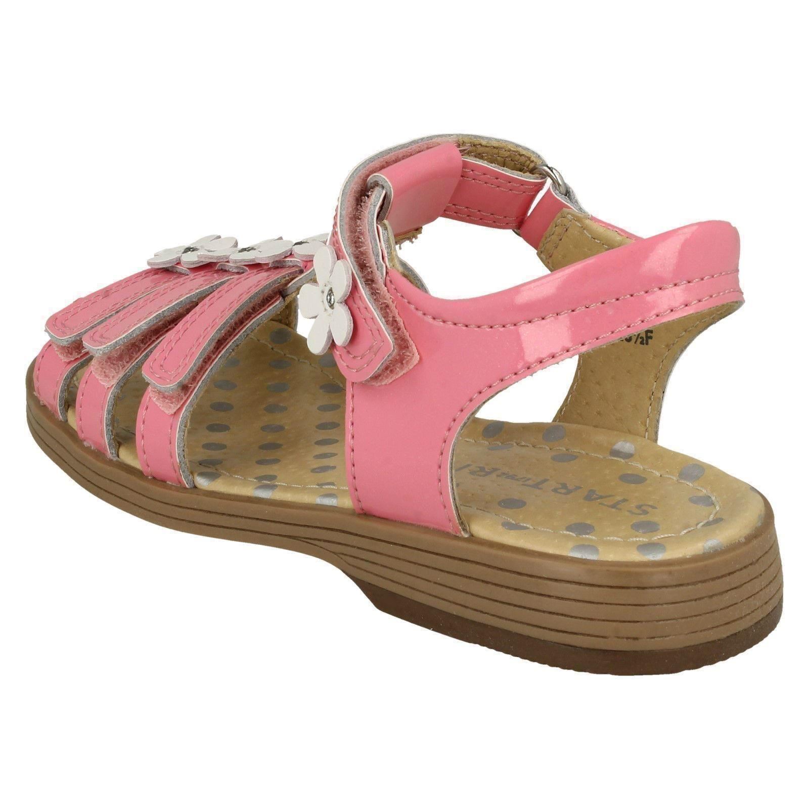 Girls Startrite Flower Detailed Sandals Picnic - Picture 10 of 19