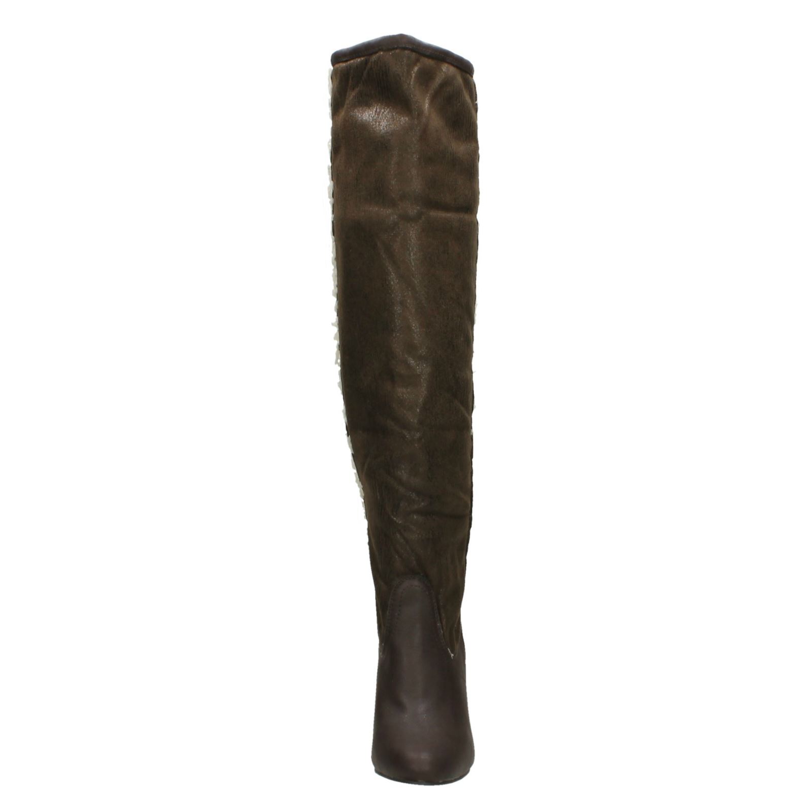 Ladies Spot On Knee High Fleece Lined Heeled 'Boots' - Picture 14 of 19