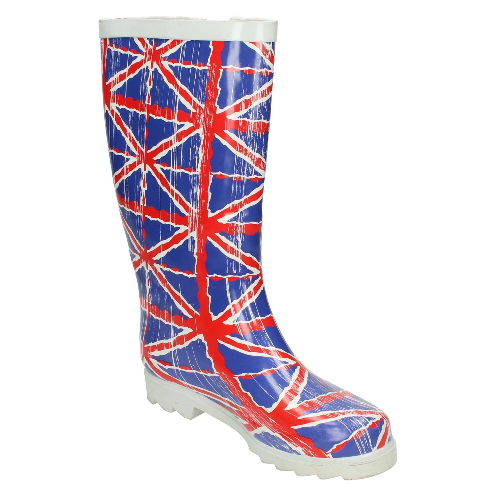 Ladies Spot On British Flag Design 'Wellington Boots' - Picture 8 of 10