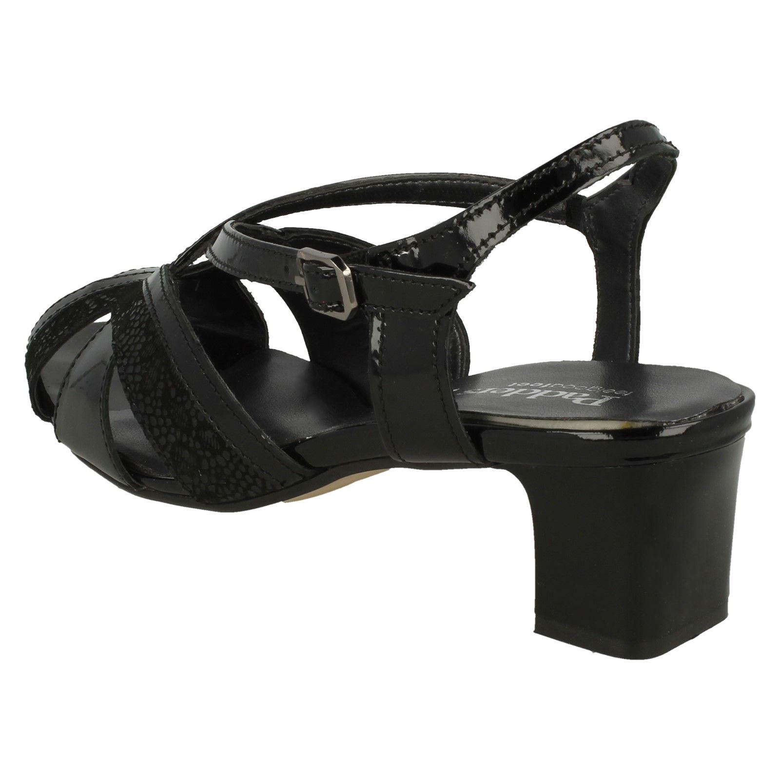 Sandali donna imbottiti con tacco slingback charm - Foto 10 di 10