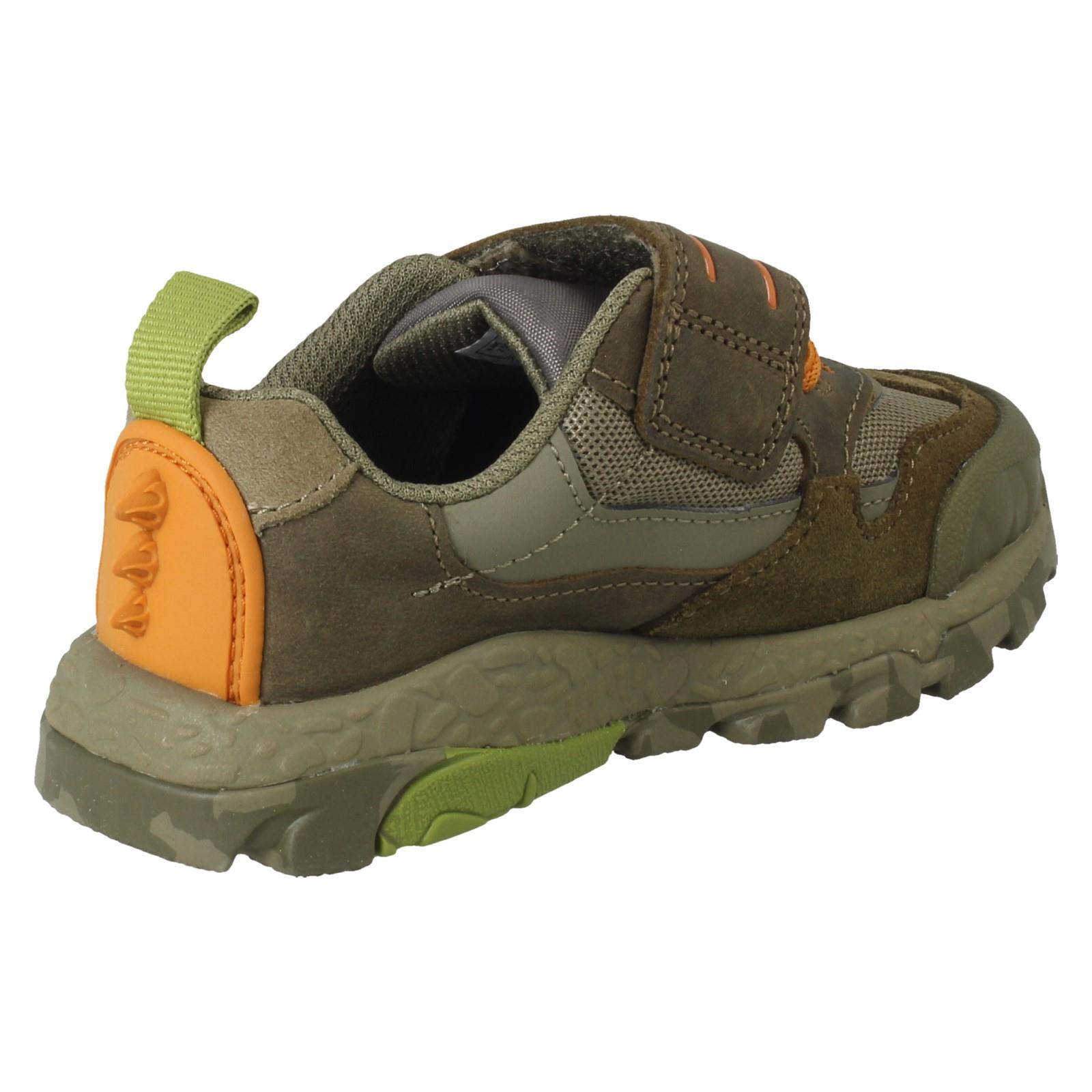 Boys Clarks Dino Design Trainers Steggy2 See K - Picture 6 of 10
