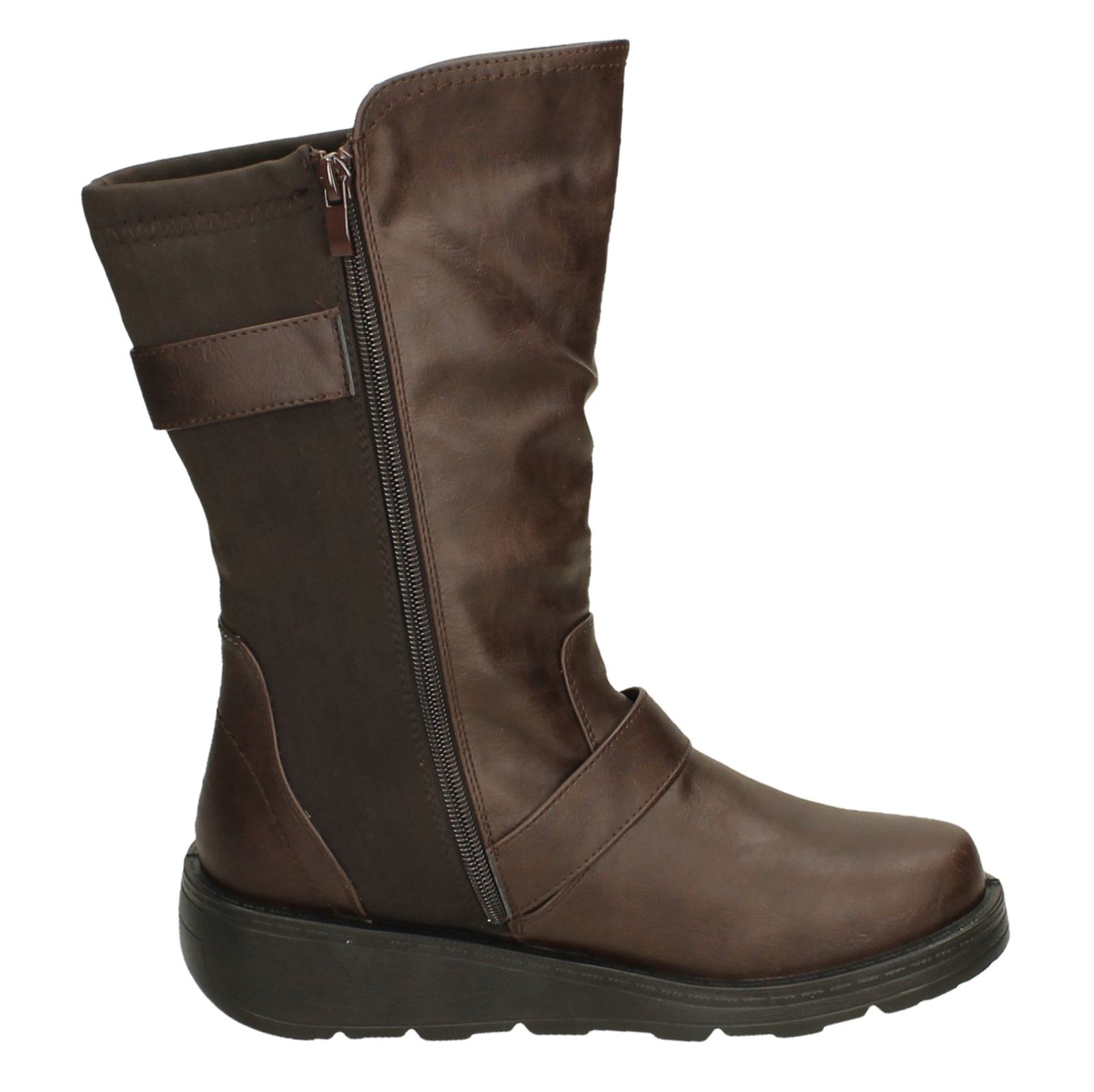 Bottes Mi-Mollet Femmes Spot On F4R452 - Picture 28 of 28
