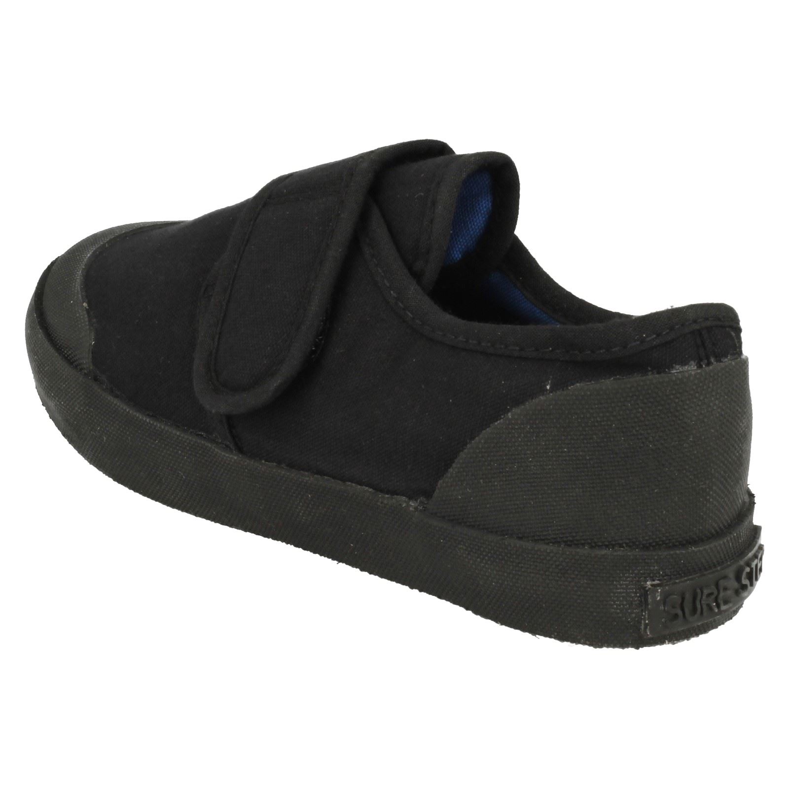 Infants Kids Unisex Elastic Plimsolls Black