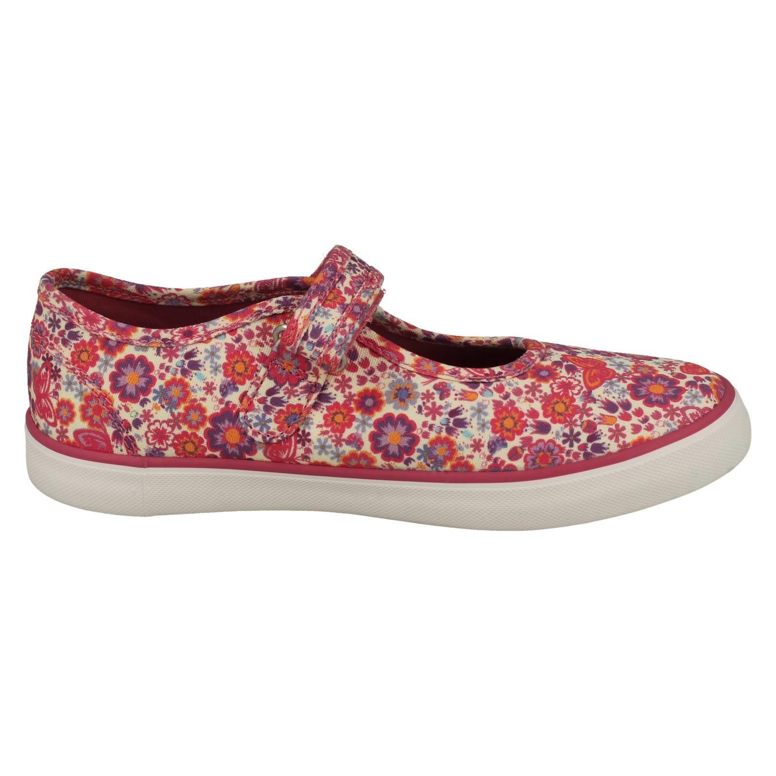 "Zapatos de lona Mary Jane florales detallados florales para niñas ""Busy Lizzy"" - Imagen 14 de 19