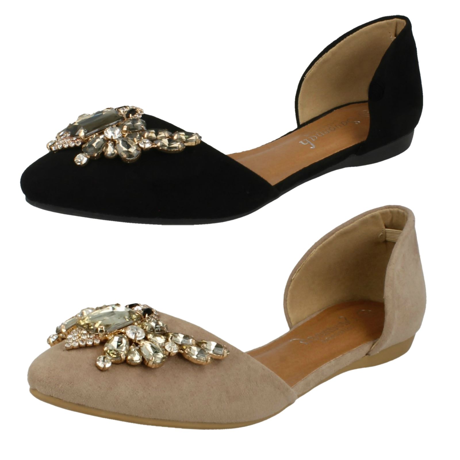 Ladies Savannah Pointed Toe /'Flats/'