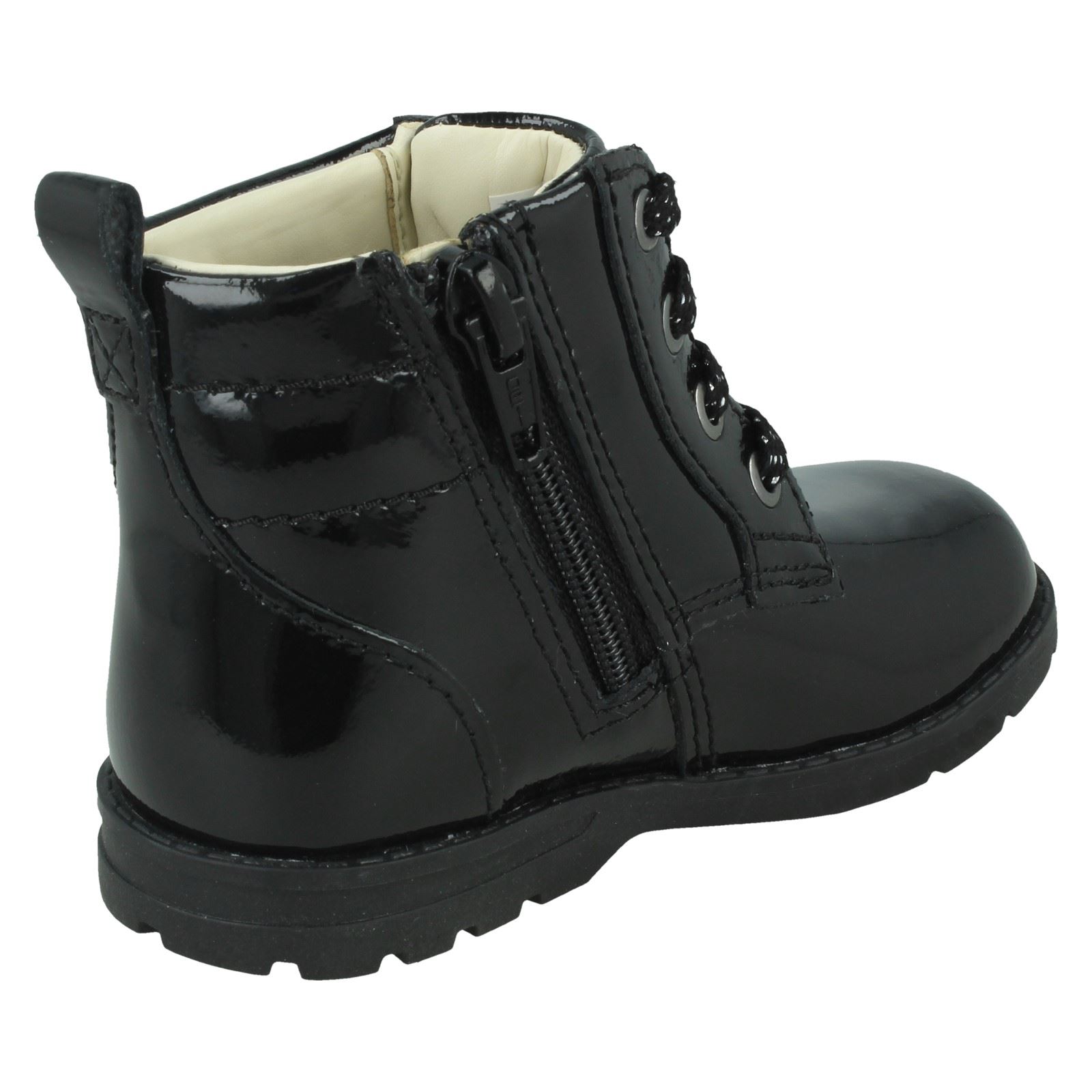 Mädchen Clarks Reißverschluss Stiefeletten Dabi Spitze - Picture 13 of 28