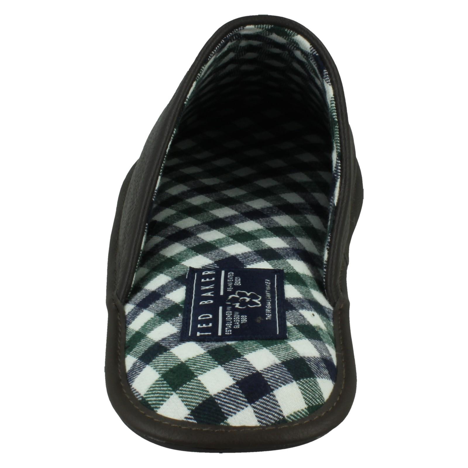 Mens Ted Baker Leather Mule Padded Slippers 'Ardin' - Picture 14 of 19