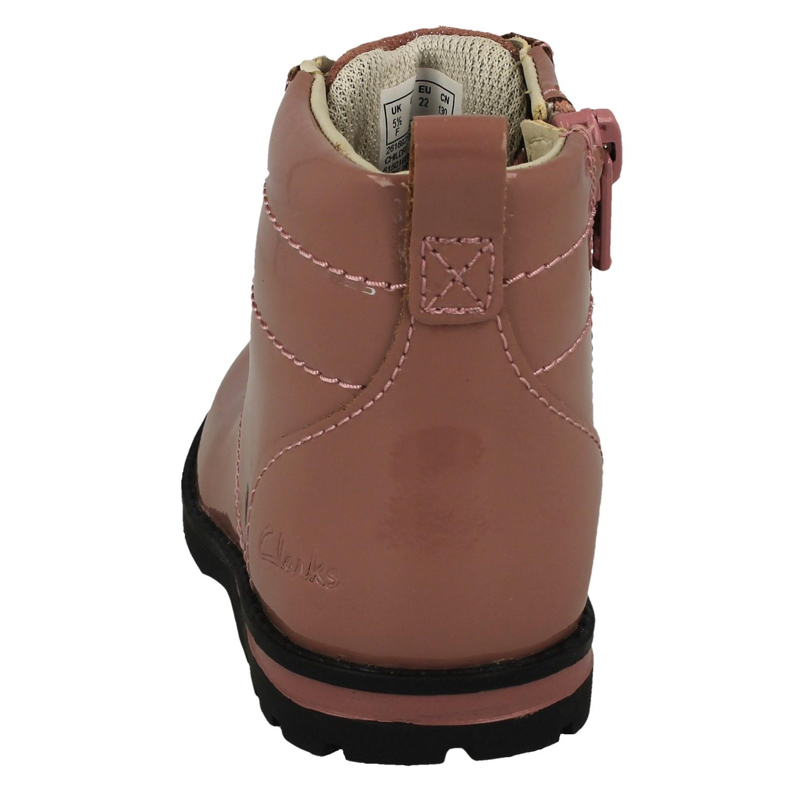 Mädchen Clarks Reißverschluss Stiefeletten Dabi Spitze - Picture 28 of 28