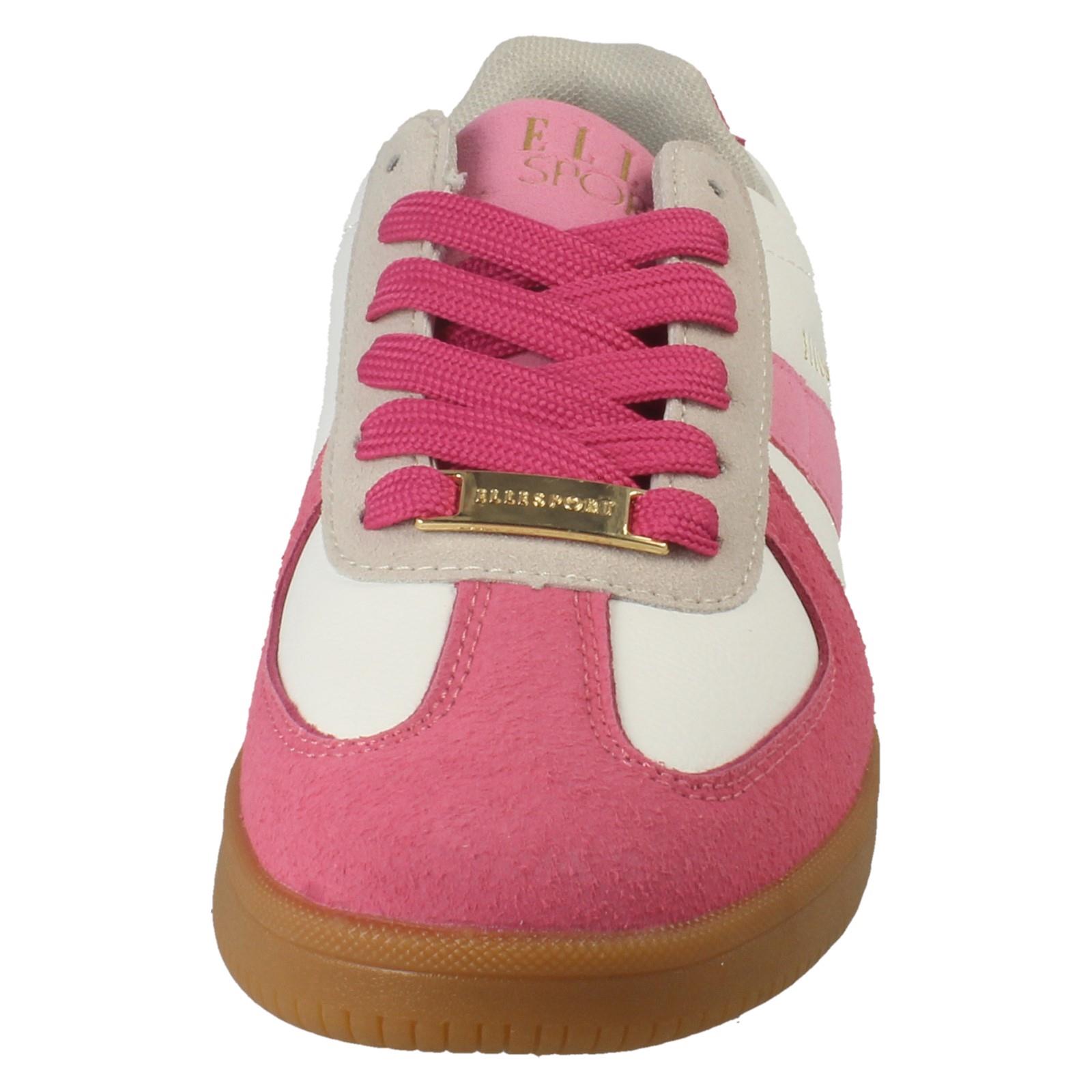 Damen Elle Sport Freizeit Schnürschuhe Sportlich Fitnessstudio Turnschuhe Schuhe F7R339 - Bild 9 von 10