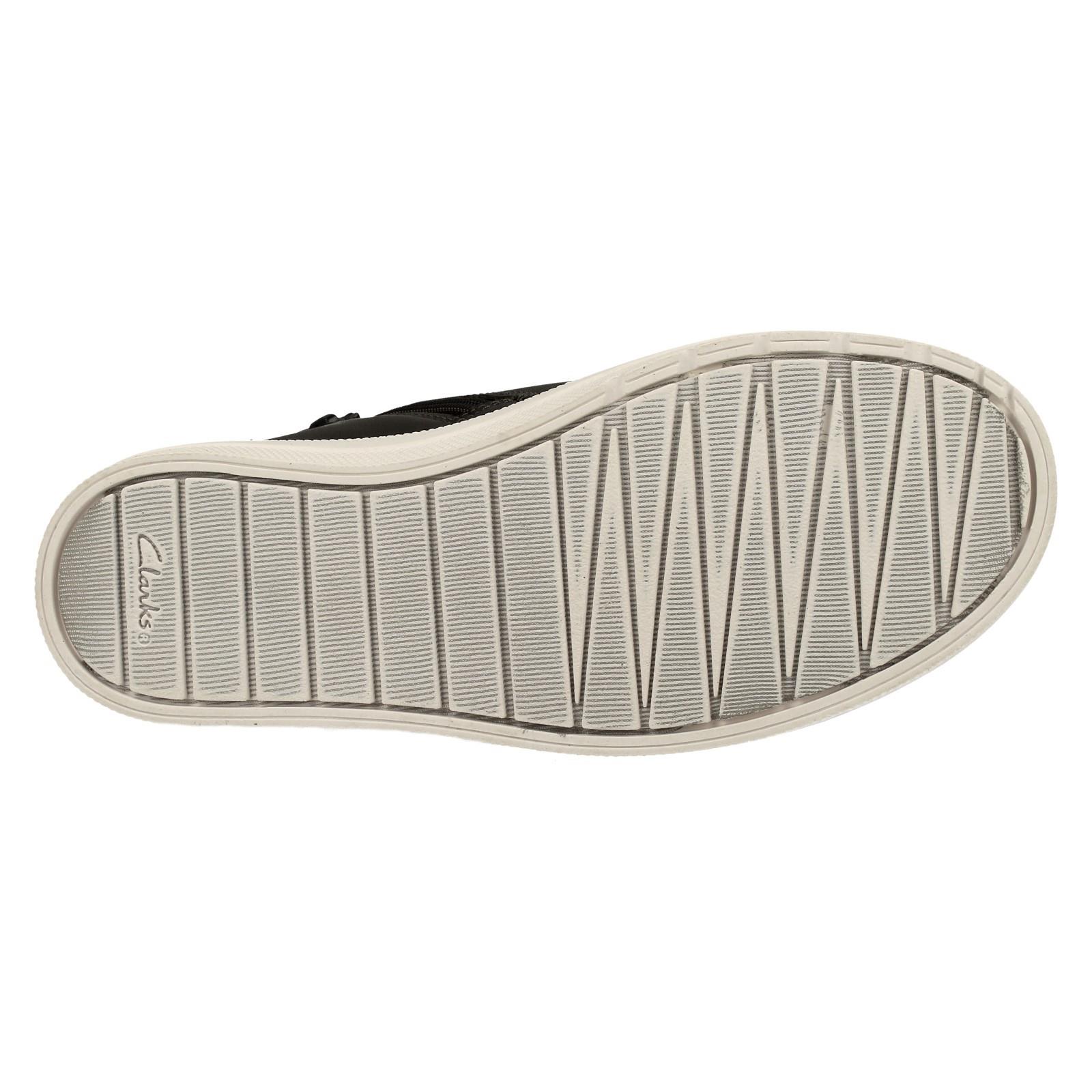 Botines informales Clarks de cuero con cremallera y cordones para niños Nova City - Imagen 10 de 28