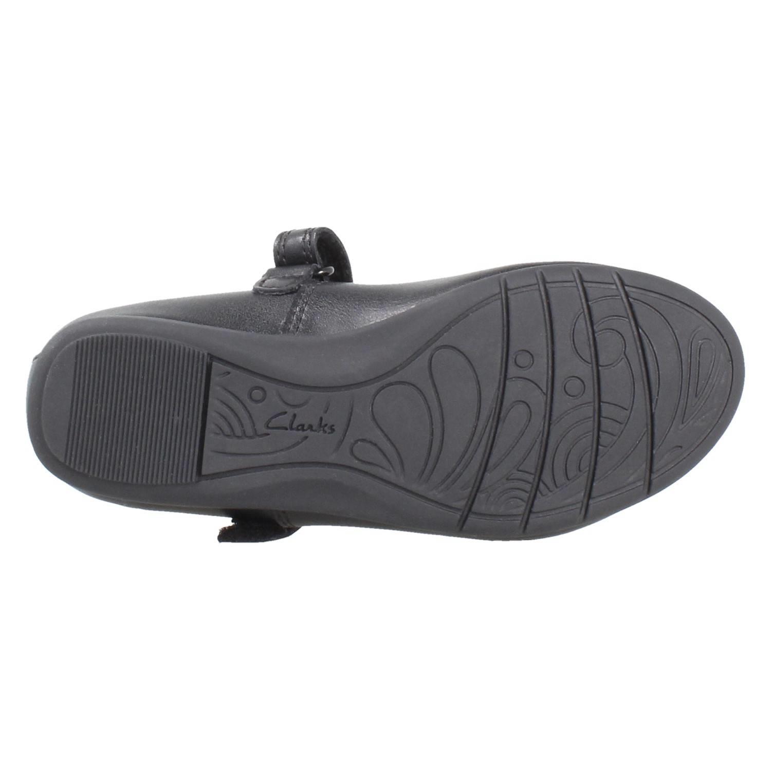 Girls Clarks Synthetic Leather Classic Mary Jane School Shoes *Dance Wish* - Picture 10 of 19