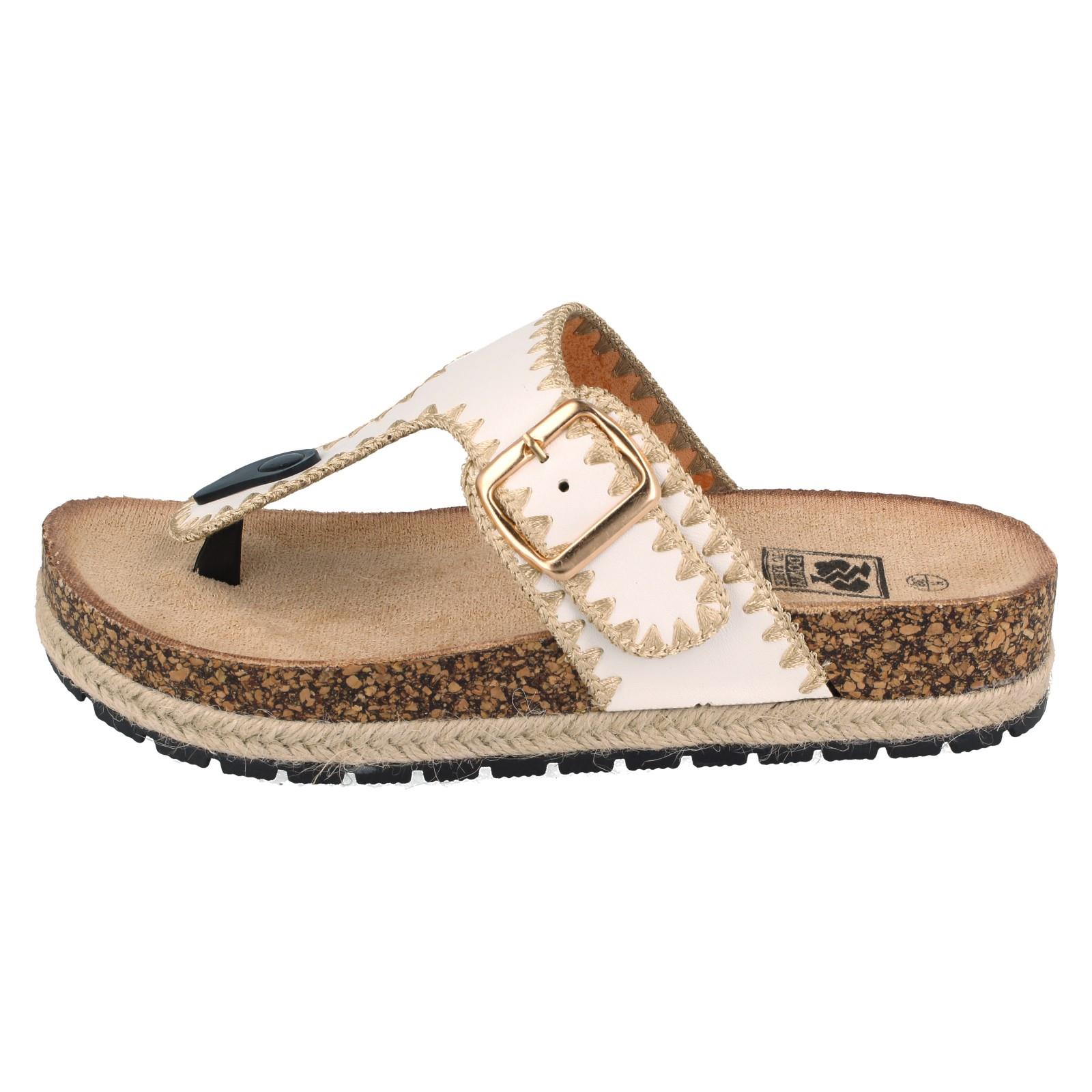 Ladies Down To Earth F12105 Toe Post Sandals - Picture 12 of 19