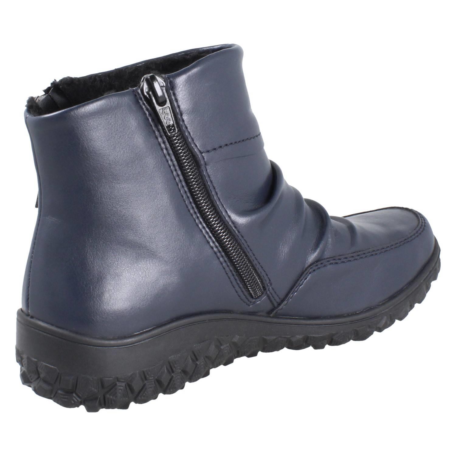 Mujer Rieker Corte Ancho Cremallera Botas Con Desmontable Plantillas: 59585 - Bild 6 von 10