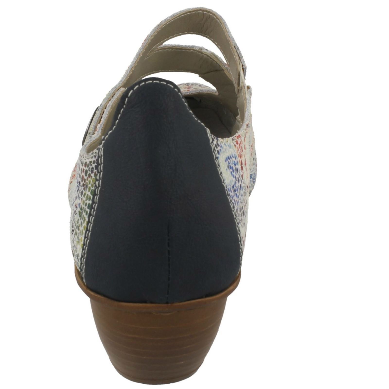 Ladies Multi Heeled Rieker Smart '43777' Shoes rXqr7nfw4