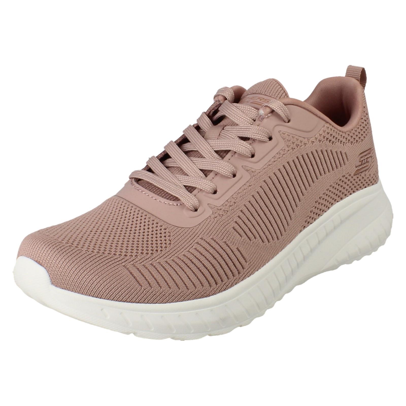 Damen Skechers Waschbare Memory Foam Vegane SchnüRschuhe 117209, Face Off