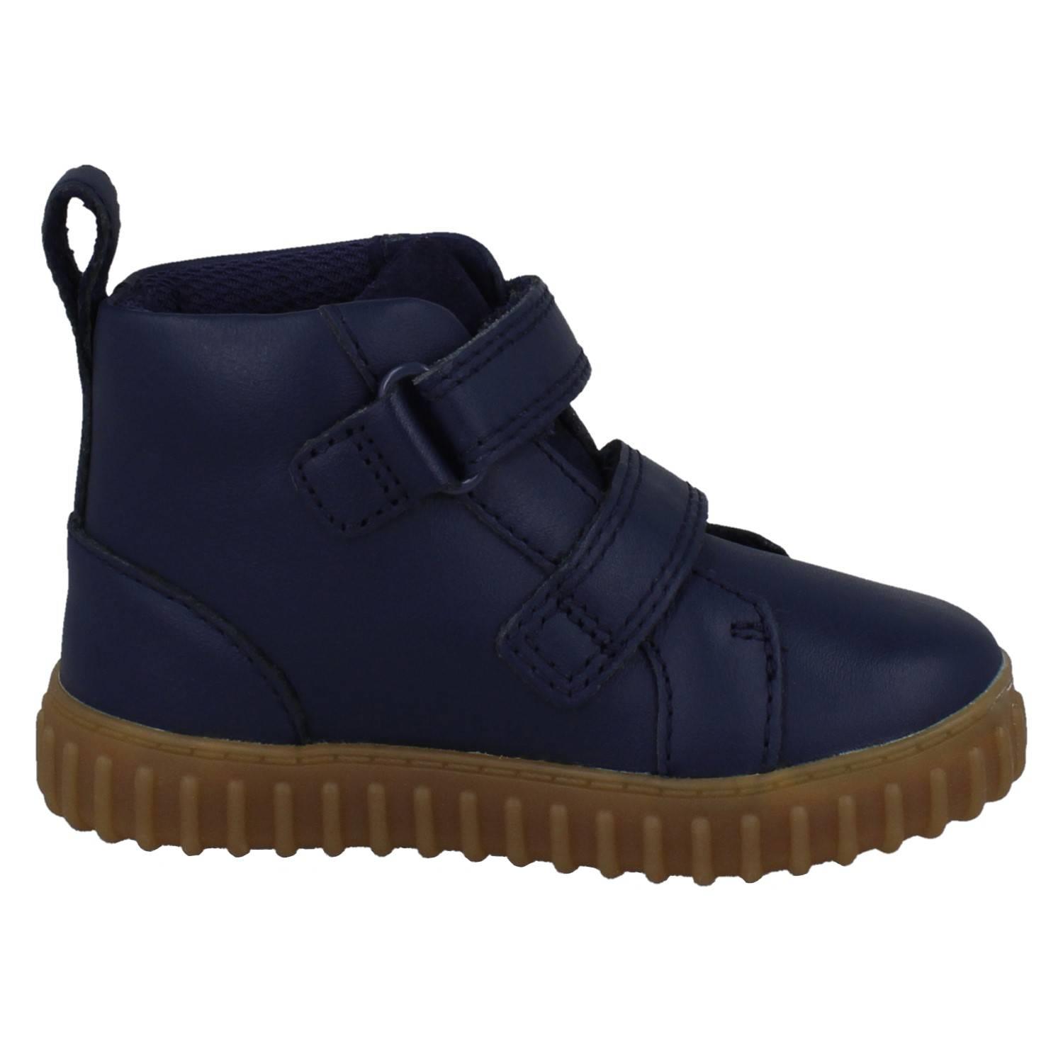 Botas De Tobillo De Cuero Suede Para Niños Clarks Unisex, Cove Sky - Picture 16 of 19