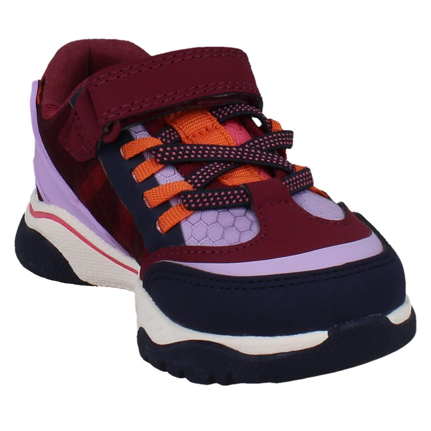 Kids Clarks Vegan Colour-Pop Machine Washable Sports Trainers *Feather Track* - Picture 17 of 37