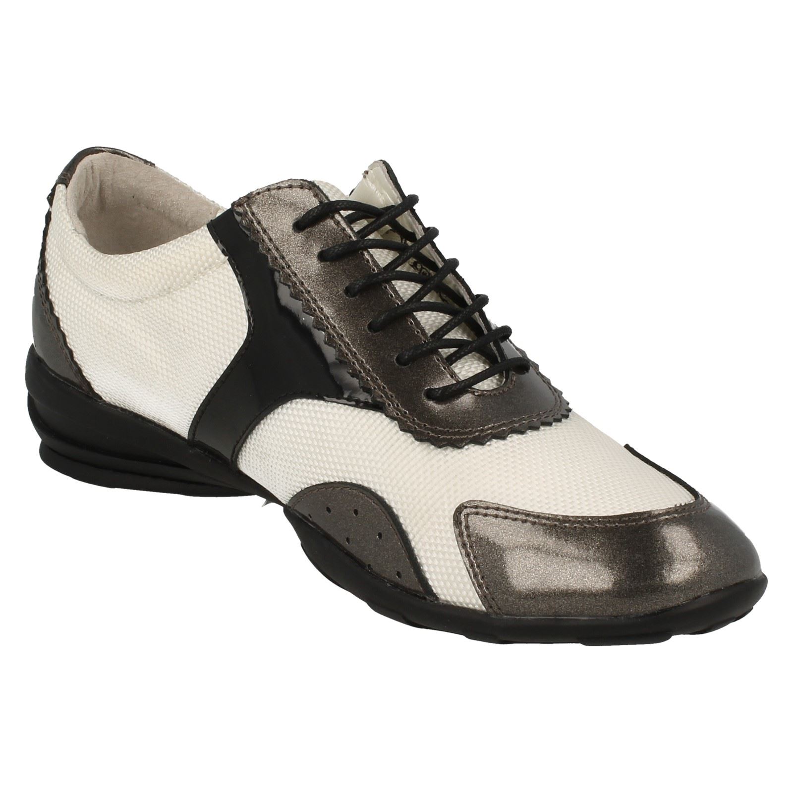 LADIES SPOT ON LACE UP CASUAL DECK BOAT STYLE WOMENS FLAT SUMMER SHOES F8R274