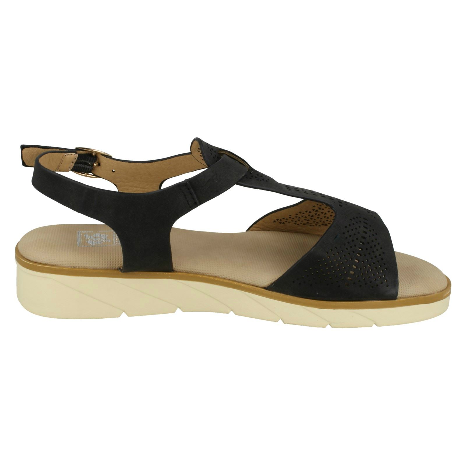 Ladies Down To Earth 'Low Wedge Sandals' - Picture 8 of 19