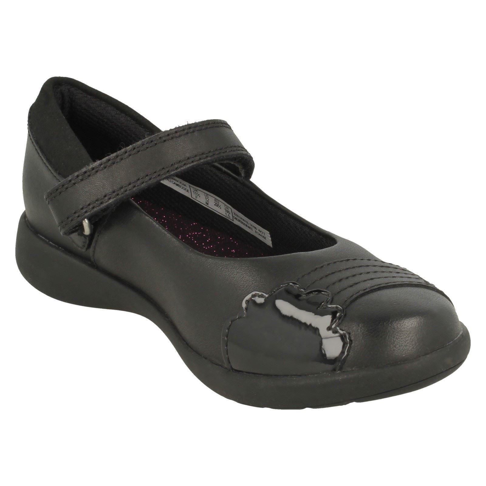 Mädchen Clarks Smart Regenbogen Detailliert Schulschuhe Etch Strahl - Picture 8 of 19