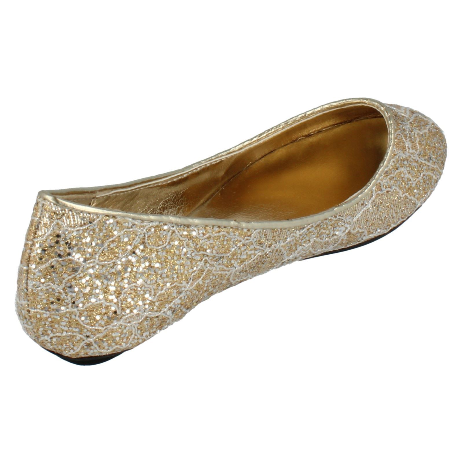 Girls Cutie Glitter Slip On Shoes 'H2R239' - Picture 17 of 19