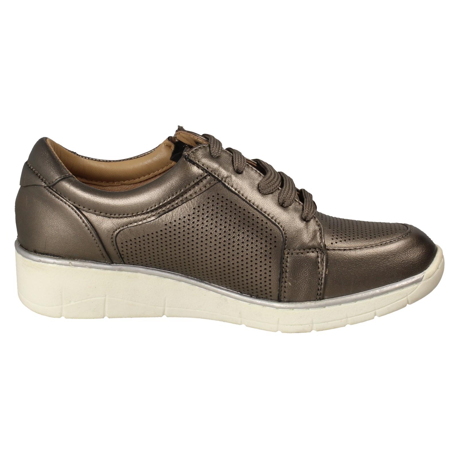 Zapatillas deportivas con cordones y cremallera lateral para dama Ivy - Imagen 3 de 19
