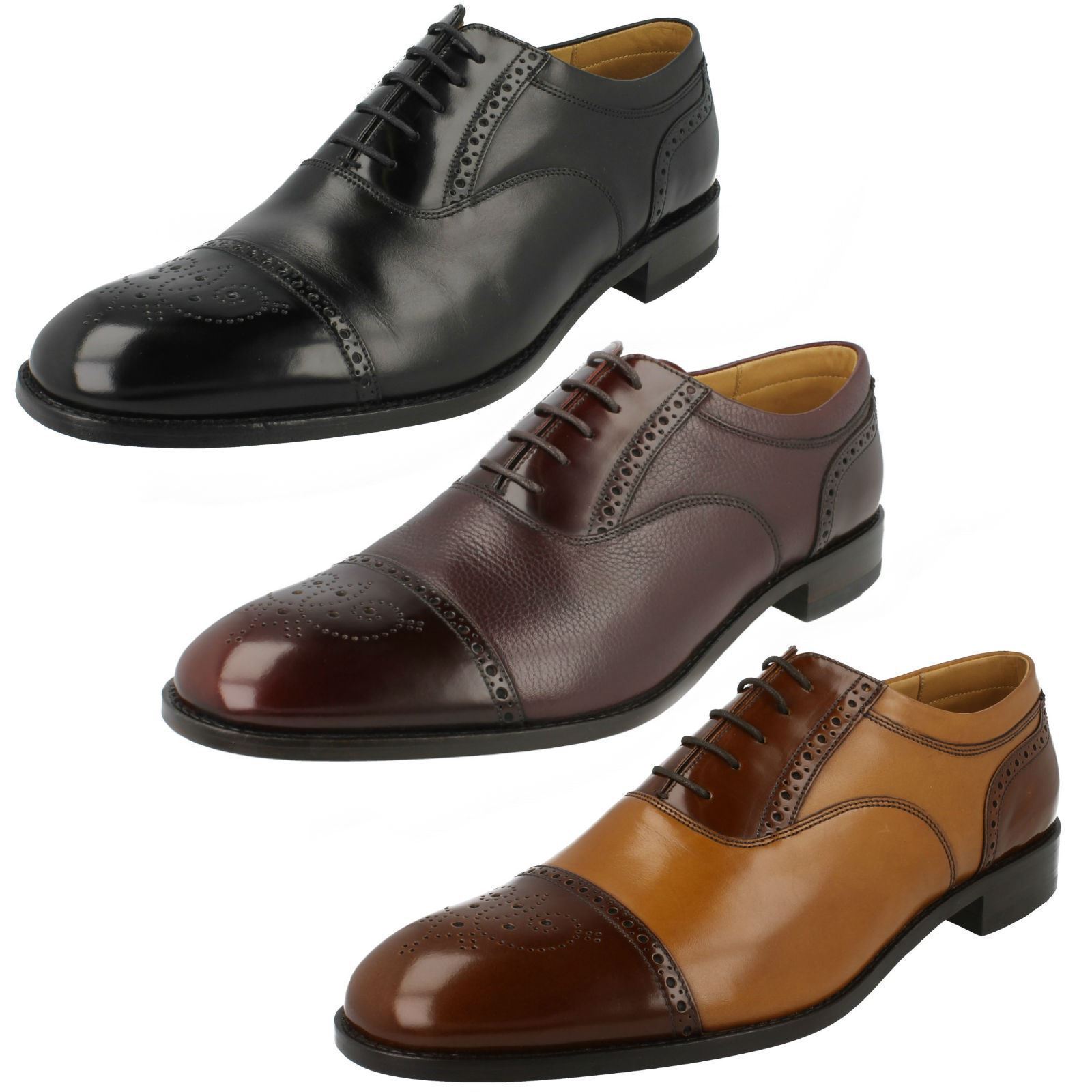 Loake SALE Wantage Tan /& Brown Leather Smart Lace Up Shoes