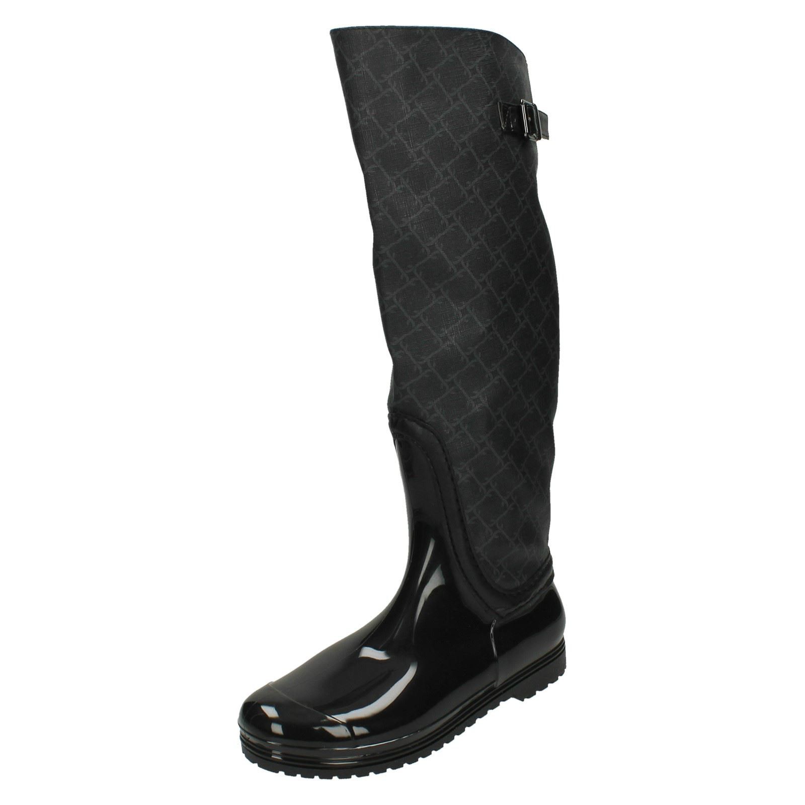 Ladies Spot On Buckle Detail /'Wellington Boots/'